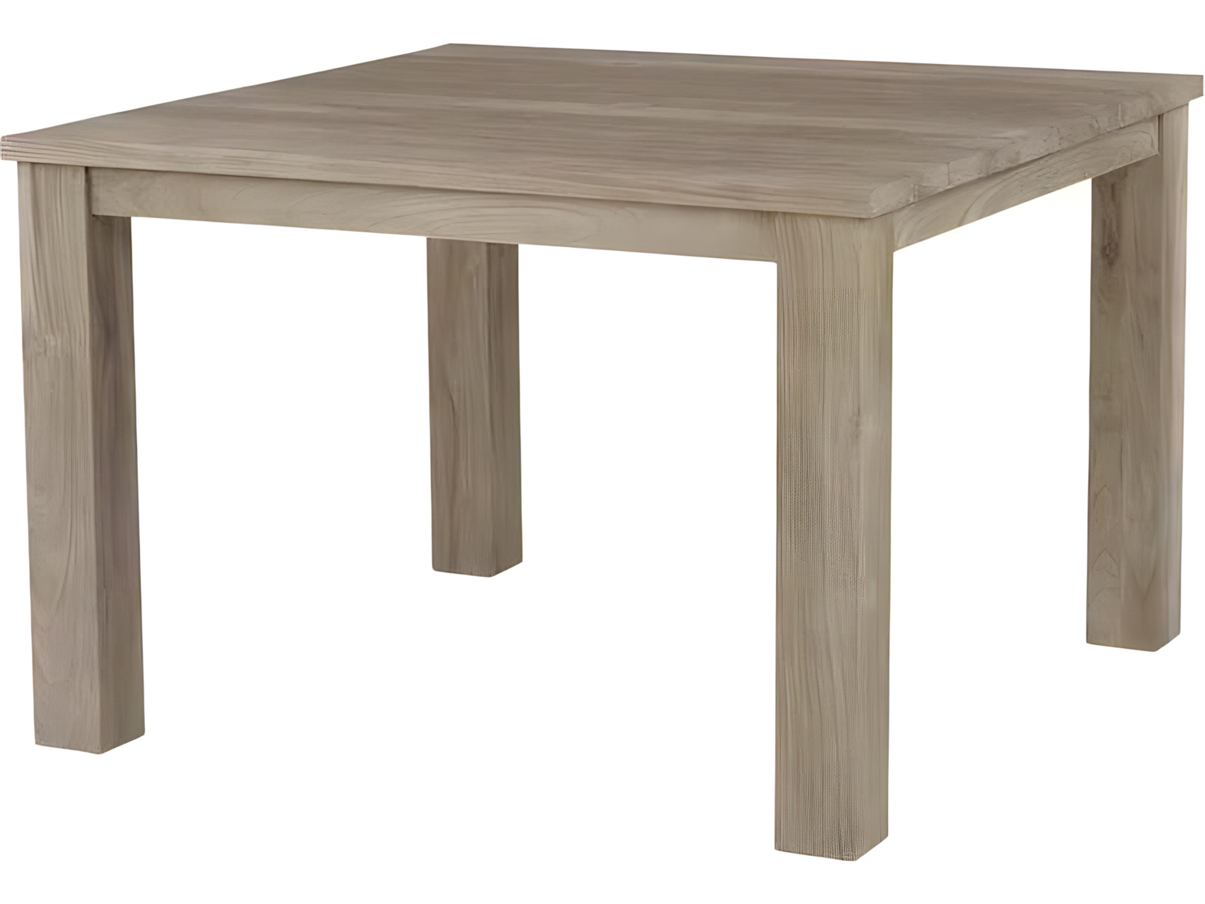Kingsley Bate Tuscany Teak Square Umbrella Hole Dining Table