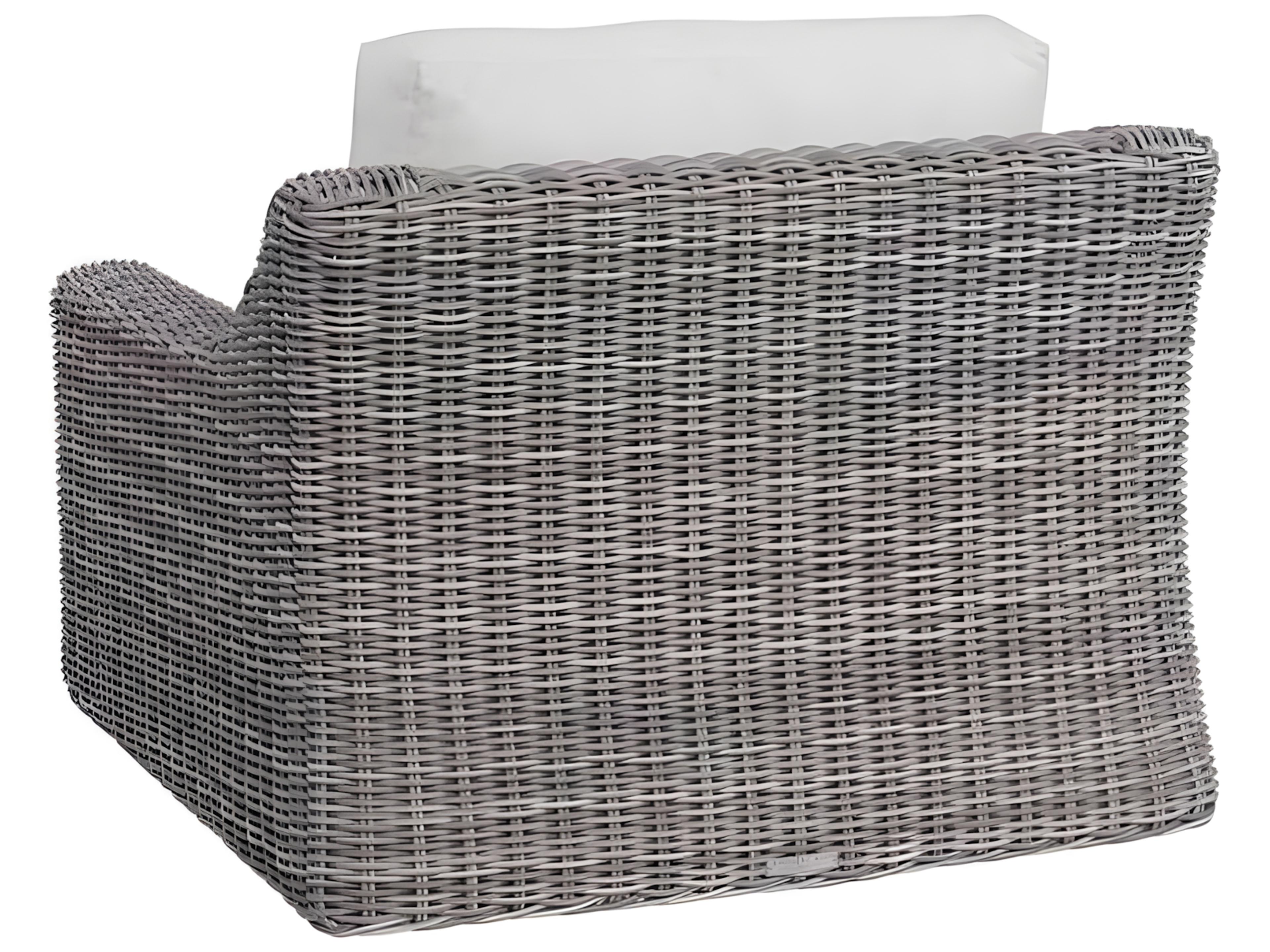 Kingsley Bate Tortola Wicker Cushion Swivel Lounge Chair