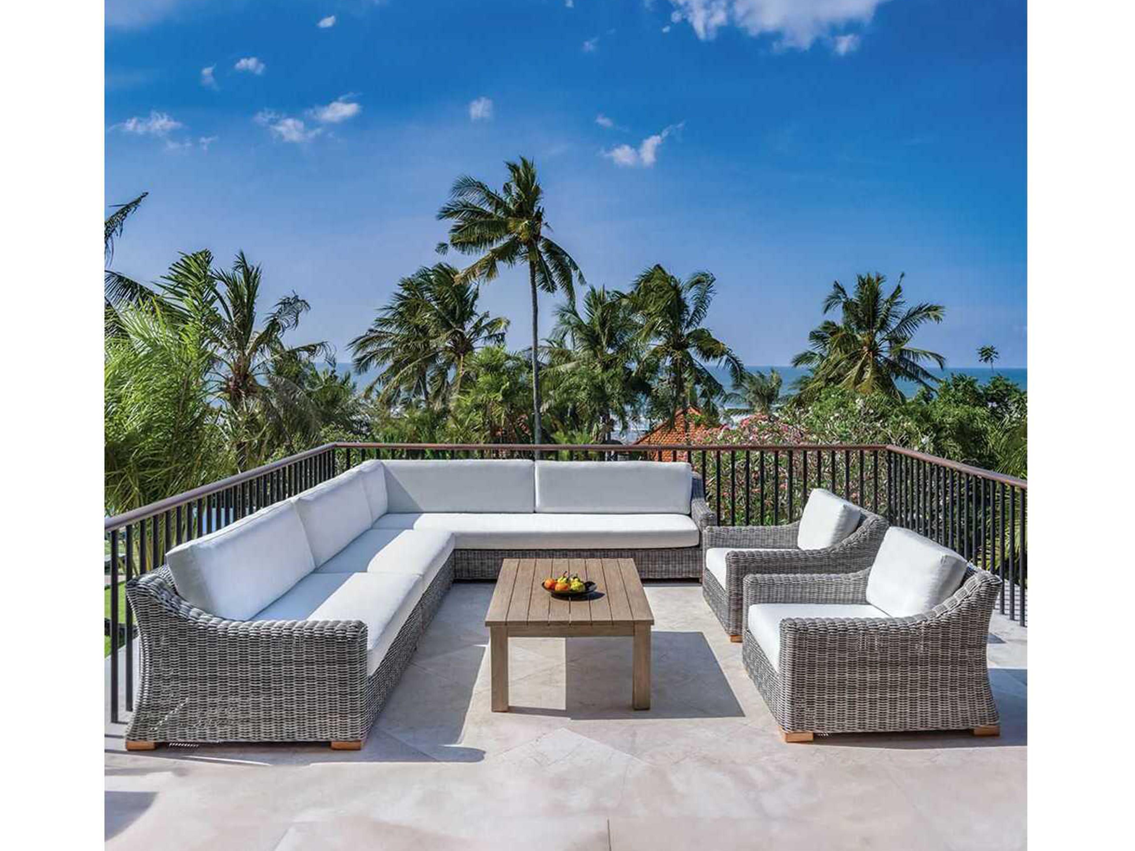 Kingsley Bate Tortola Wicker Cushion Modular Loveseat