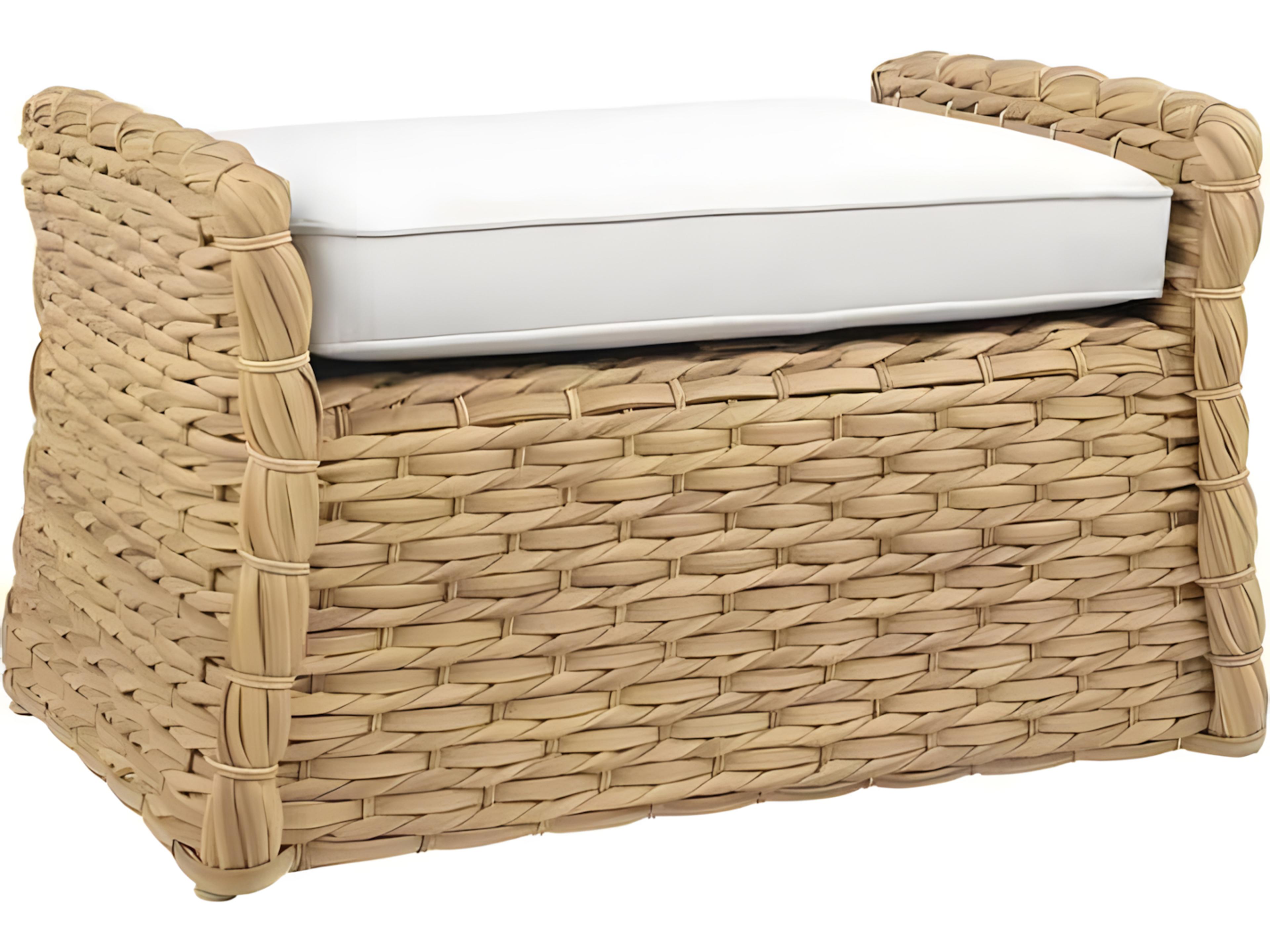 Vero Wicker Cushion Ottoman