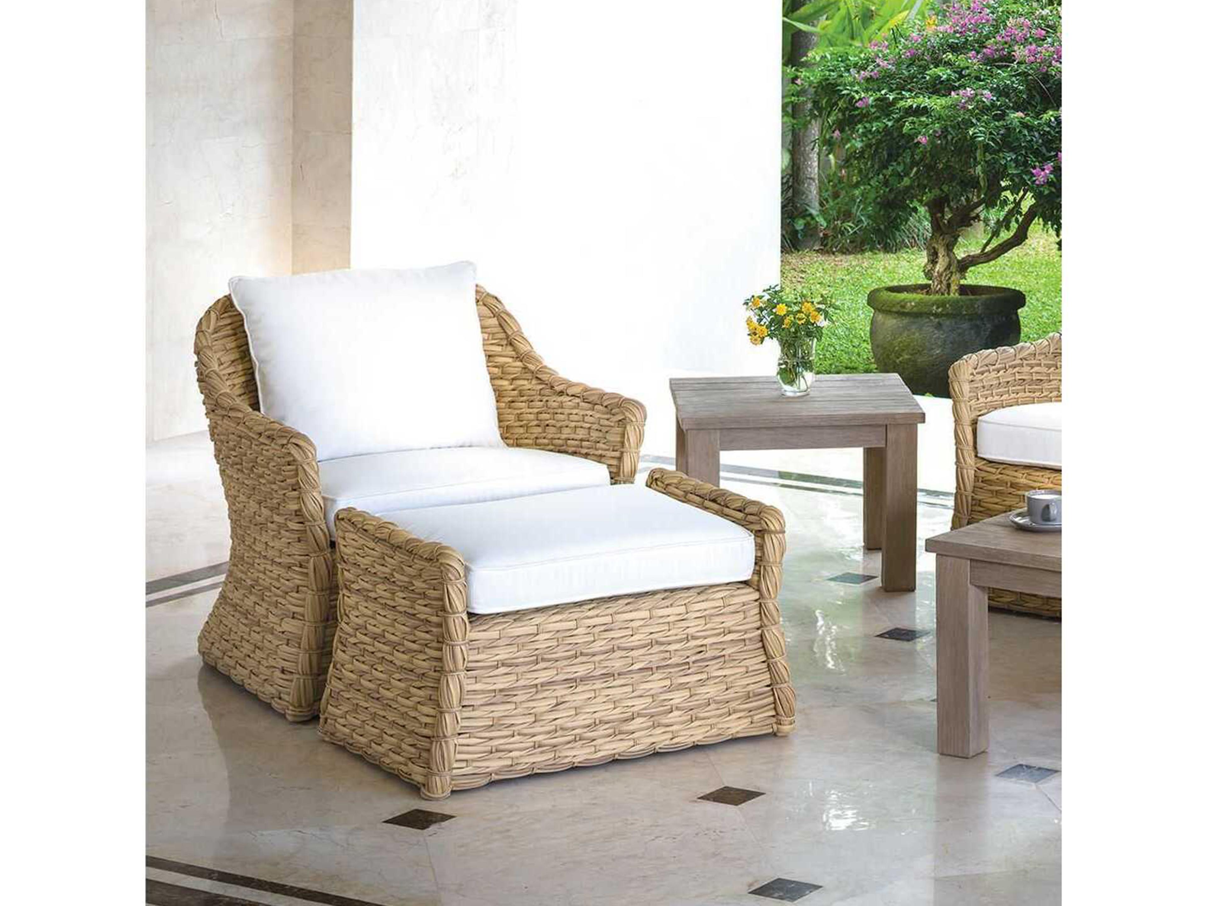 Kingsley Bate Special Order Vero Wicker Cushion Lounge Chair