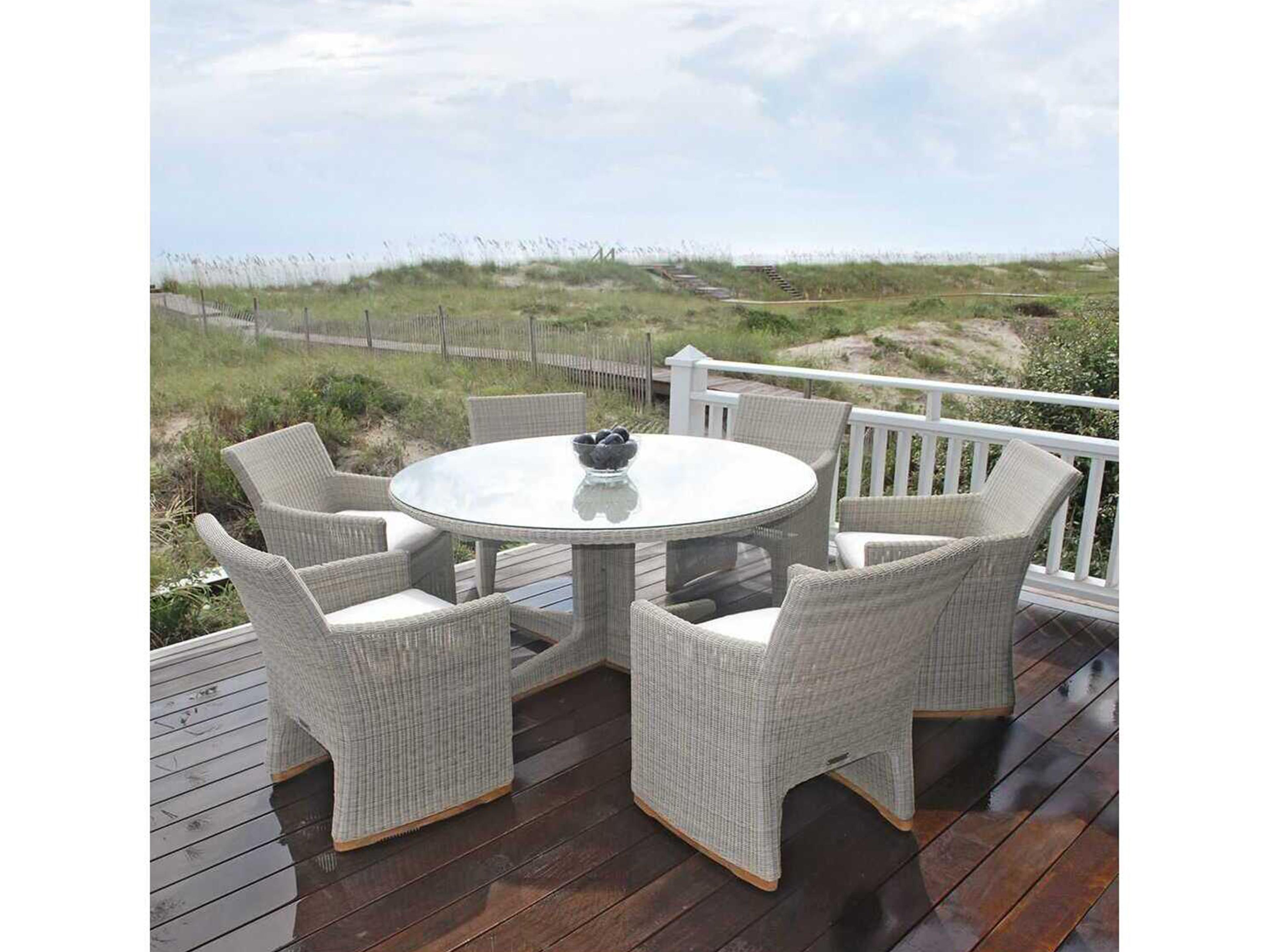 Kingsley Bate Westport Teak Round Dining Table