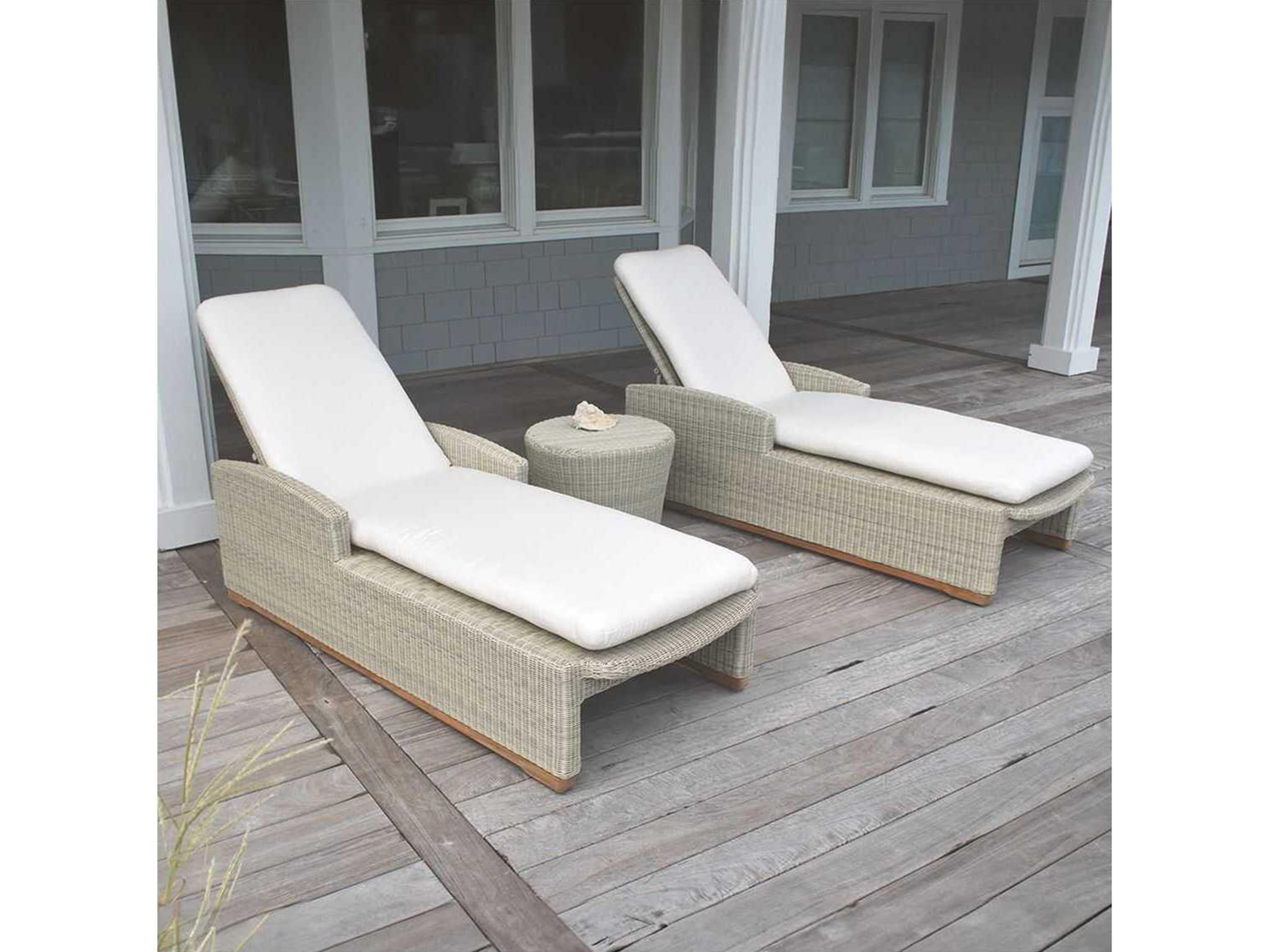 Kingsley Bate Westport Teak Cushion Chaise Lounge