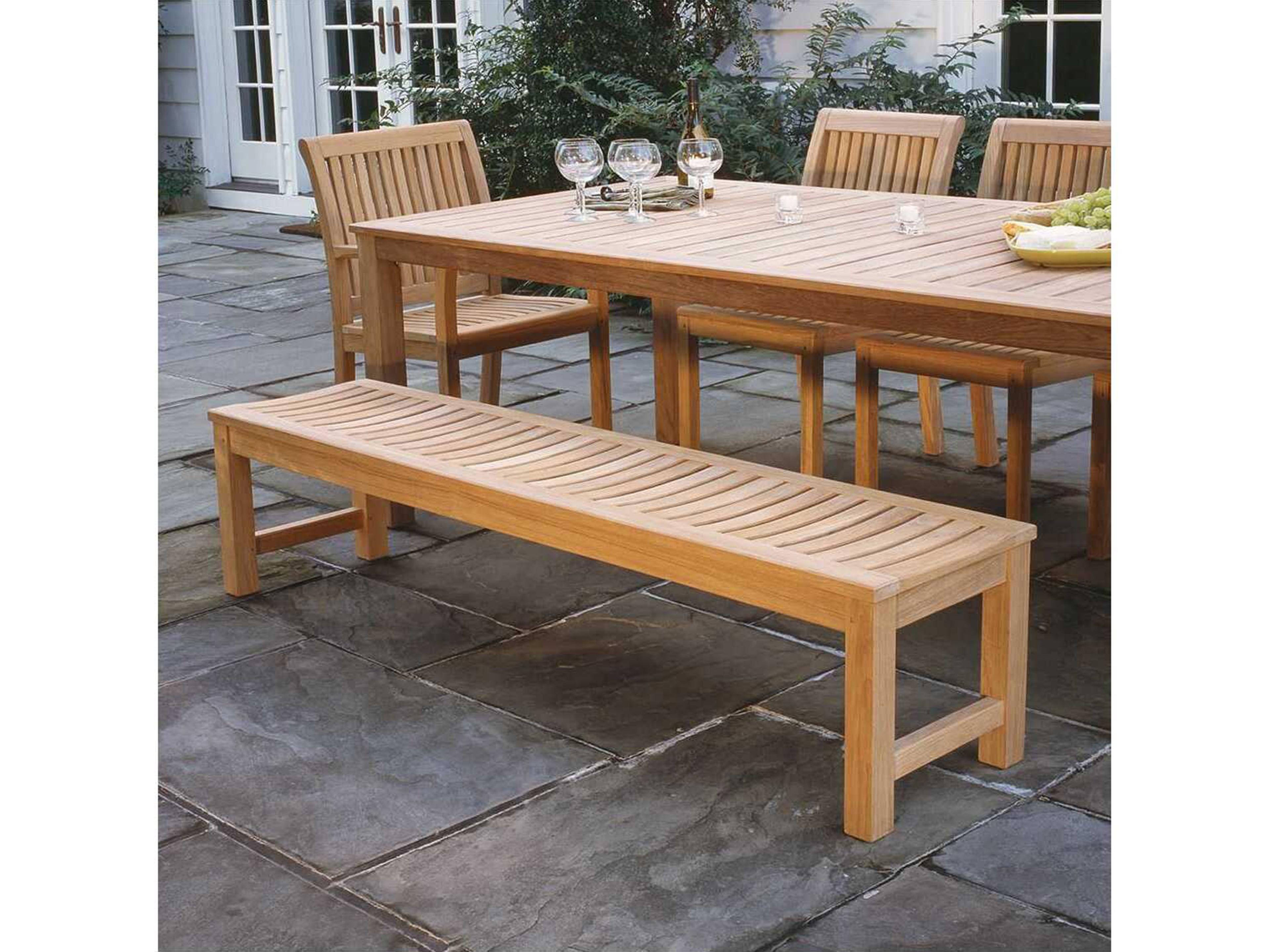 Kingsley Bate Waverley Teak 4' Backless Bench