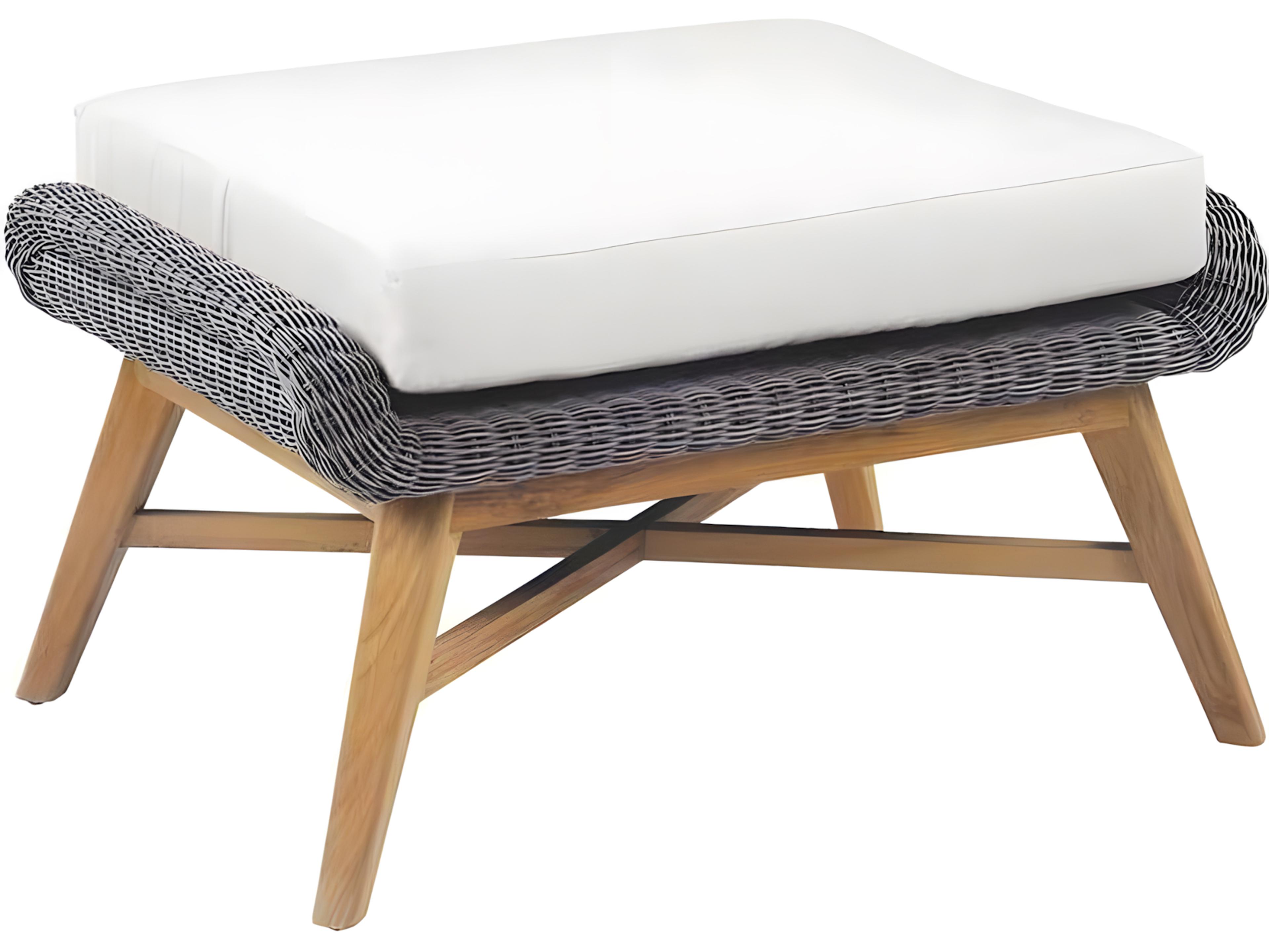 Zona Teak Cushion Ottoman