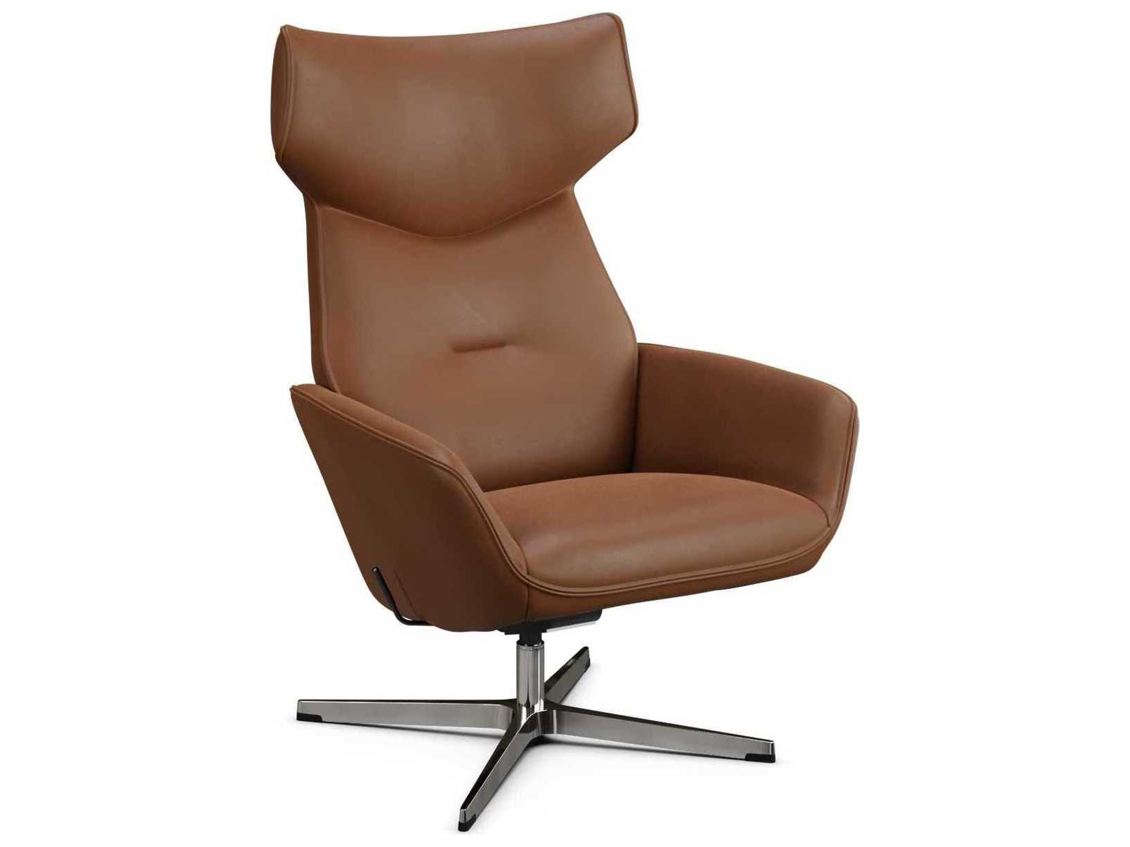 Palma Balder Cognac Leather Recliner