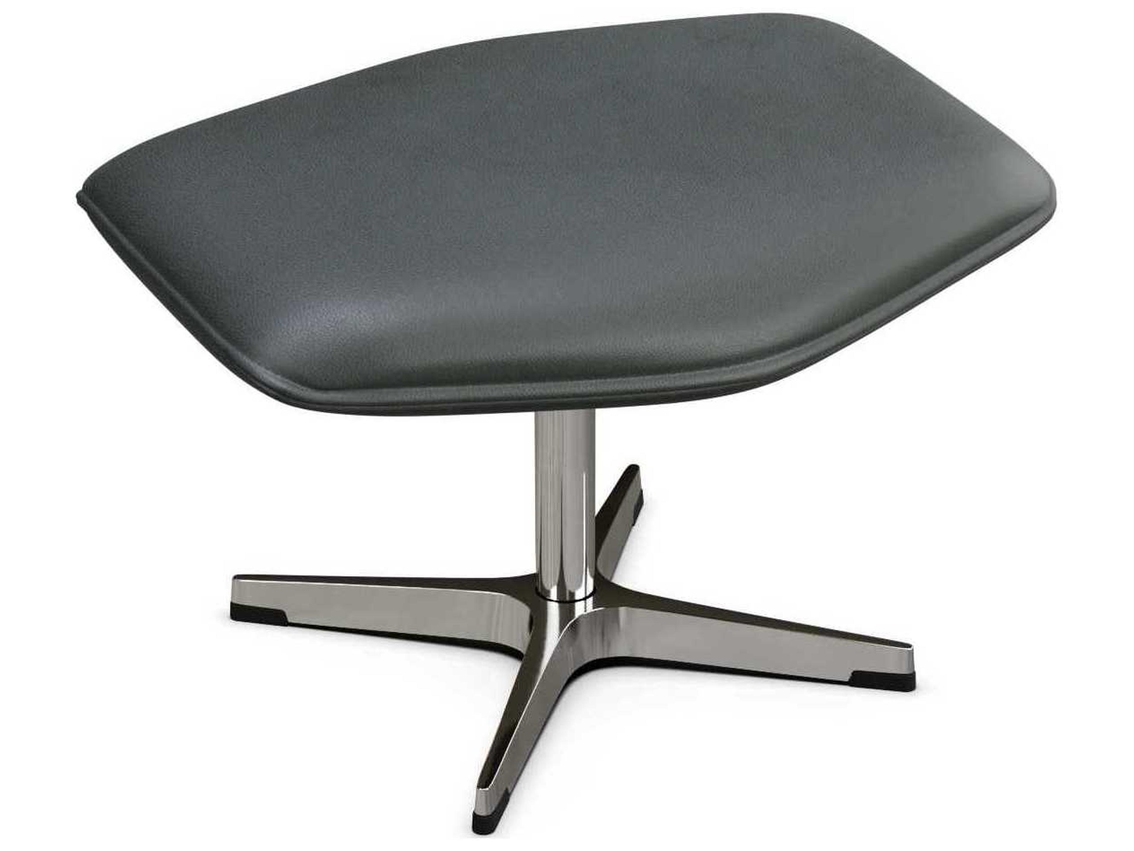 Kebe Palma Balder Gray Leather Recliner