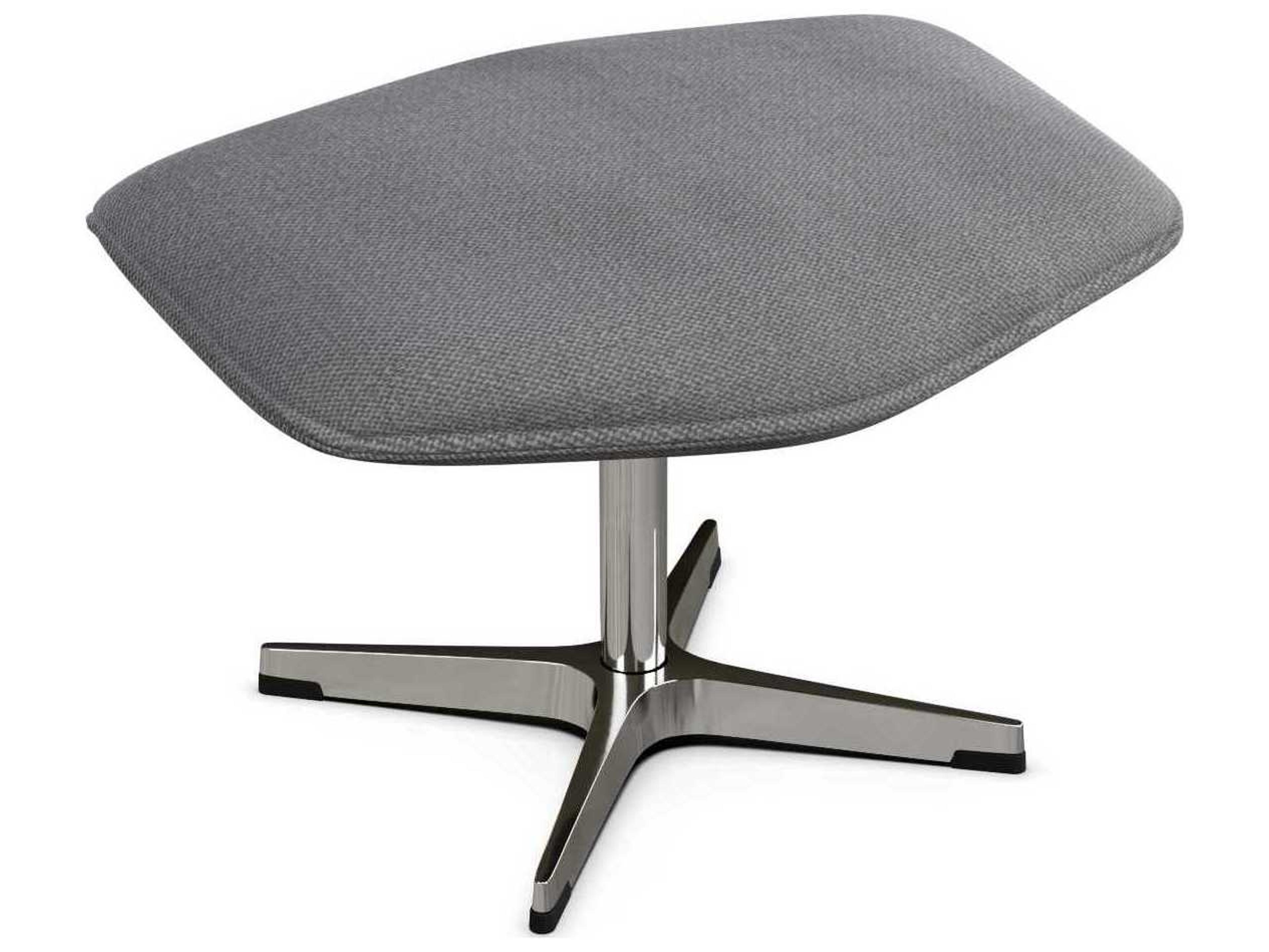 Kebe Palma Yeti Light Gray Fabric Upholstered Recliner