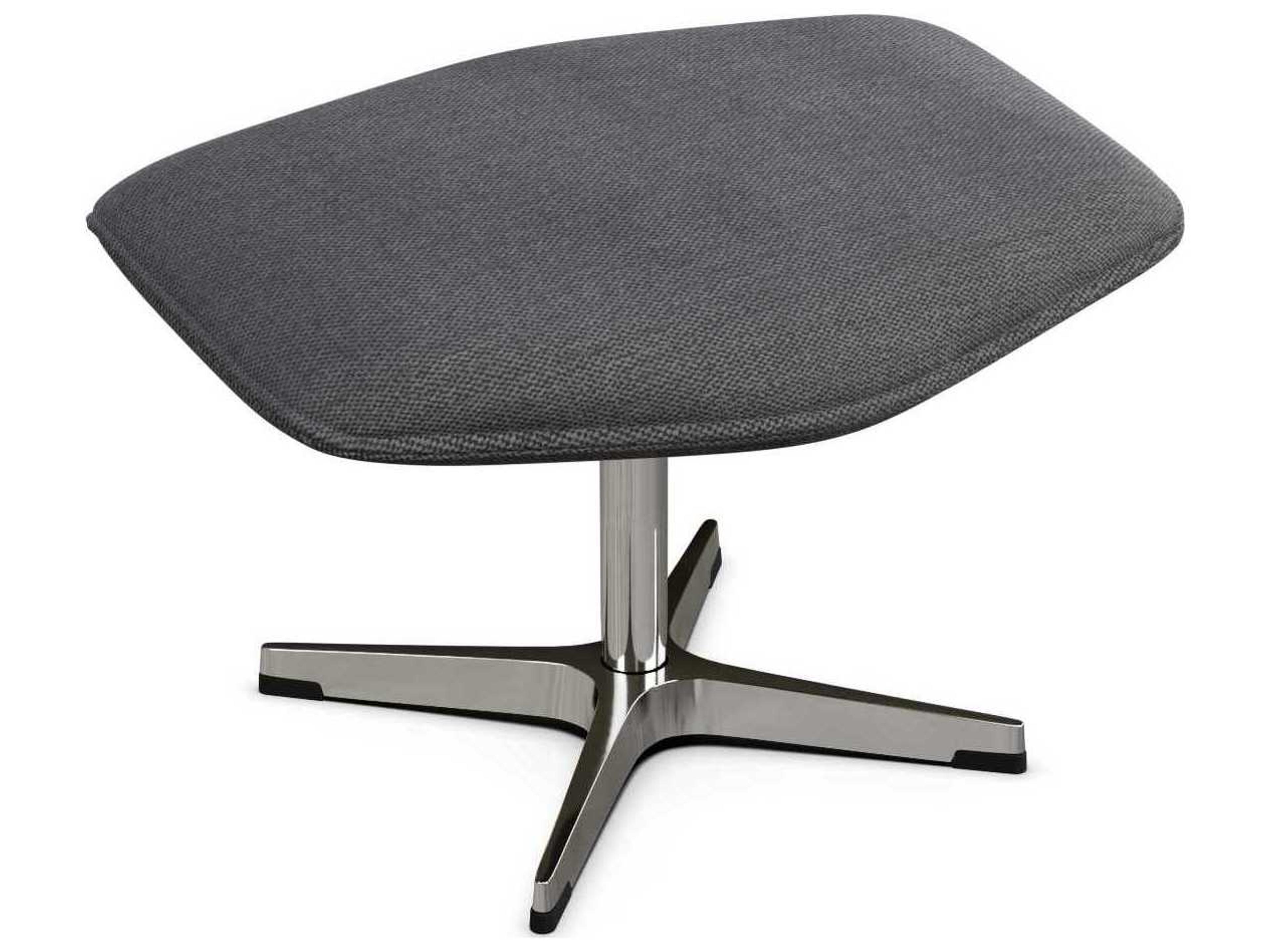 Kebe Palma Yeti Dark Gray Fabric Upholstered Recliner