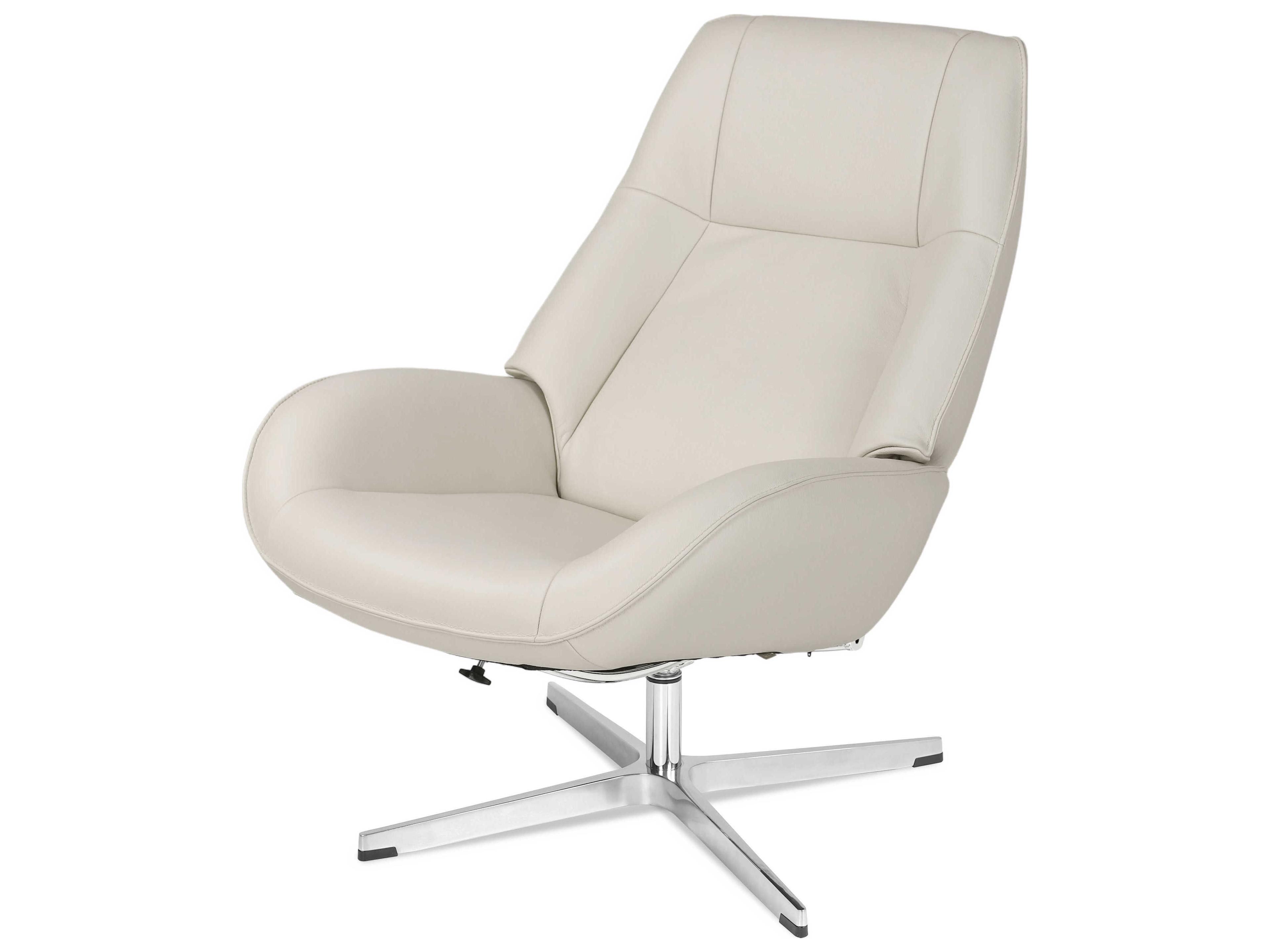 Kebe Roma Balder White Leather Recliner