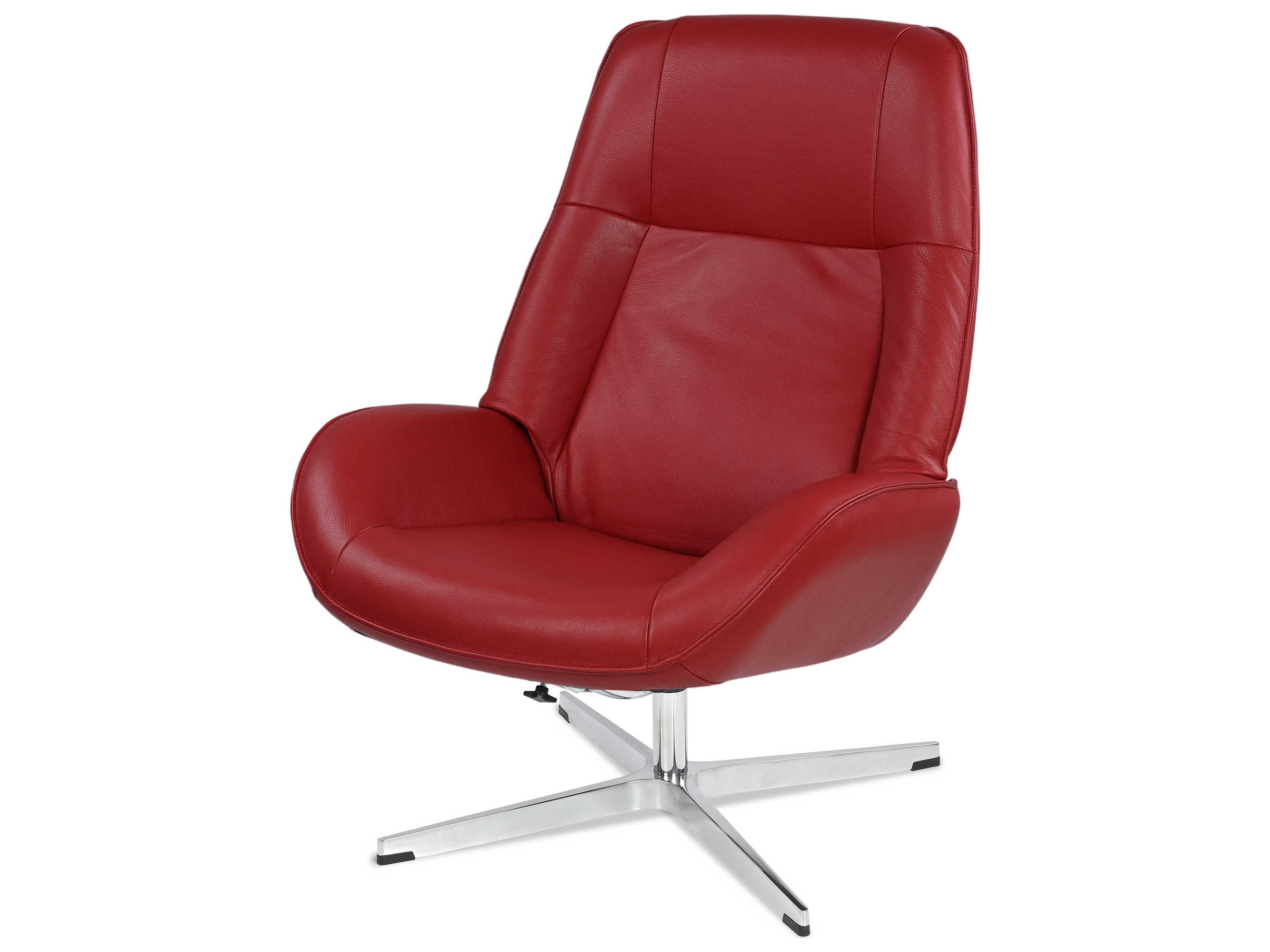Kebe Roma Balder Red Leather Recliner