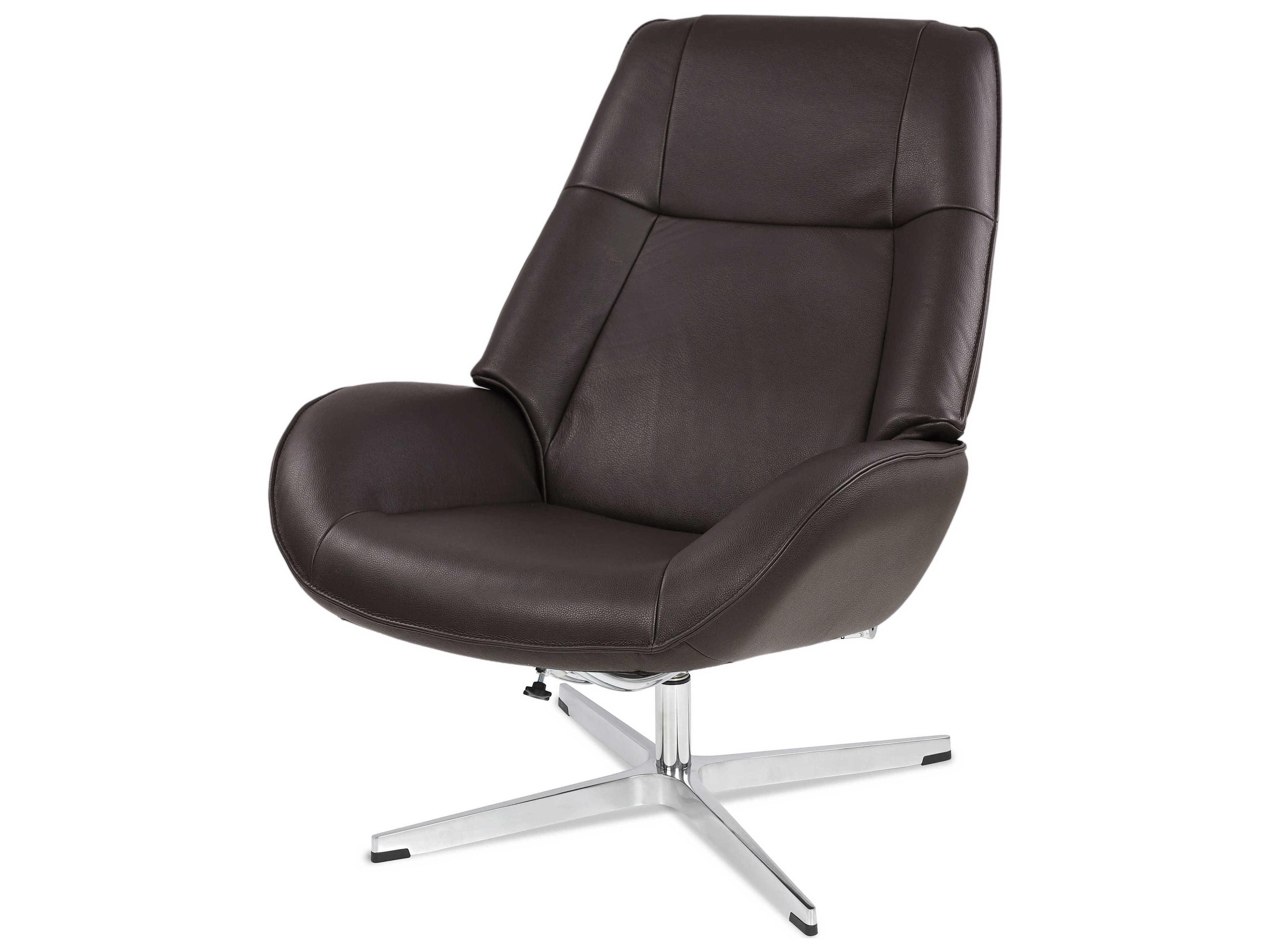 Kebe Roma Balder Dark Brown Leather Recliner