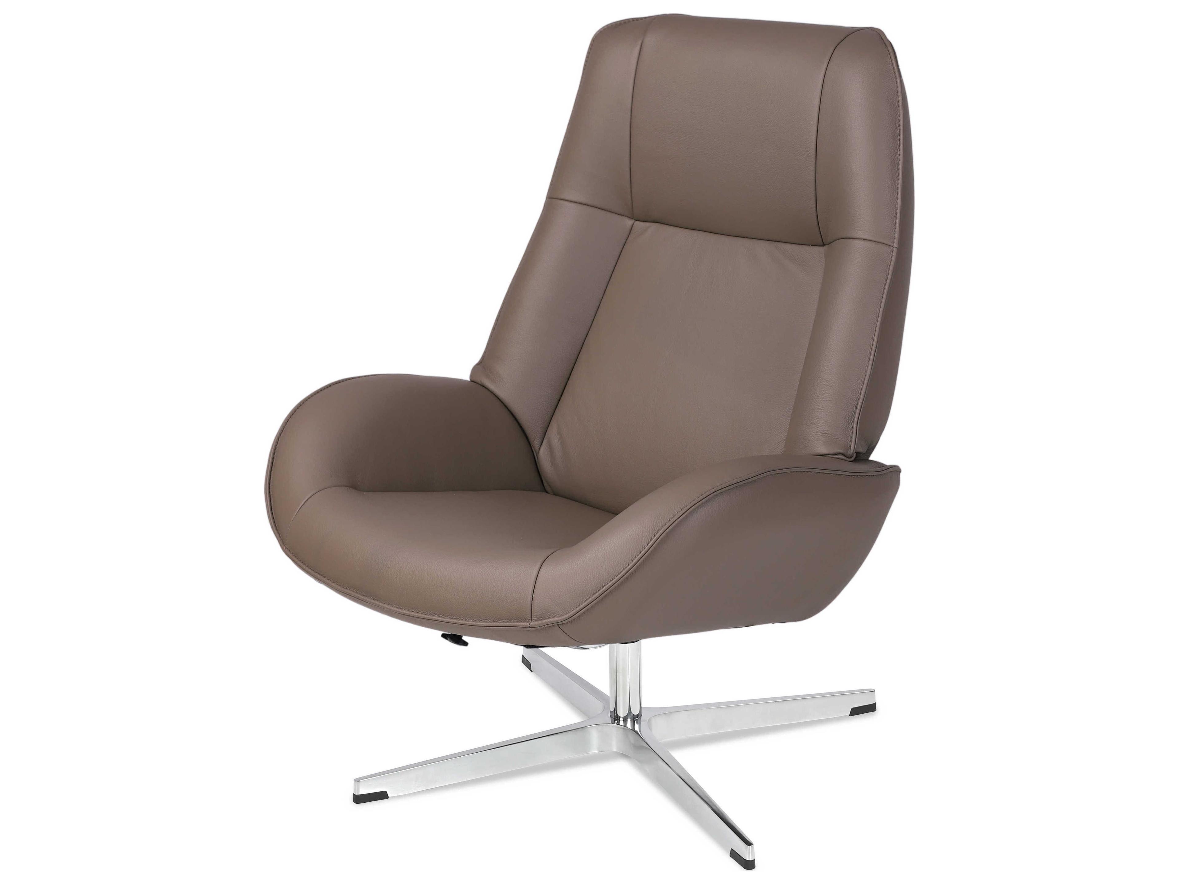 Kebe Roma Balder Stone Leather Recliner