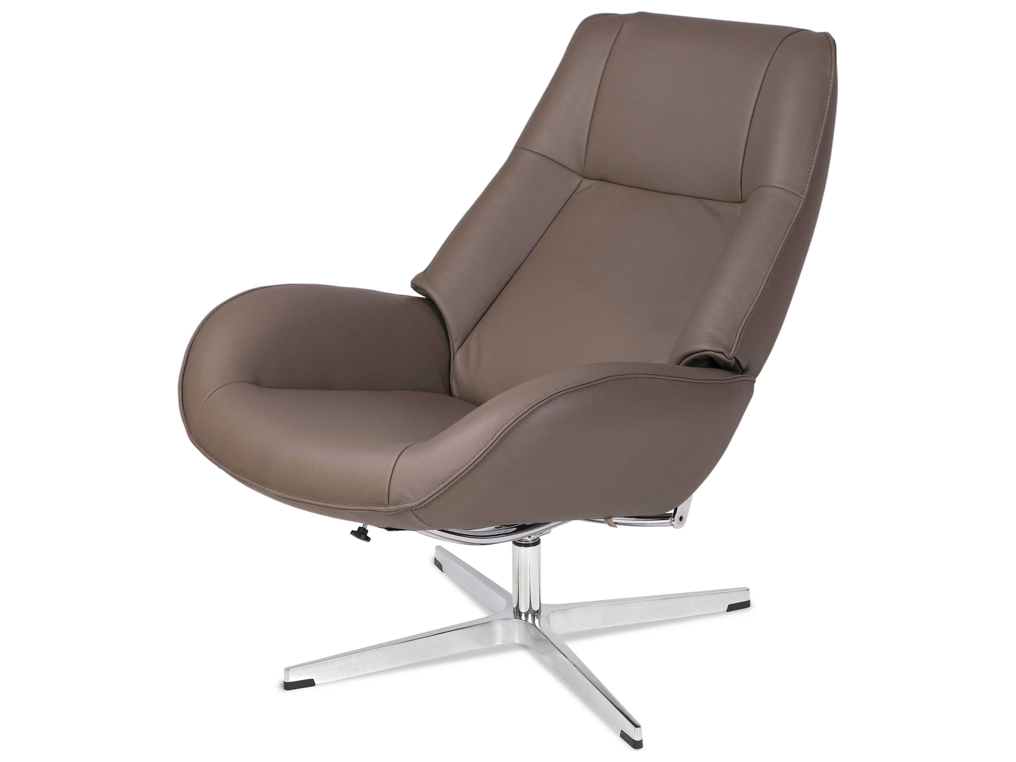 Kebe Roma Balder Stone Leather Recliner