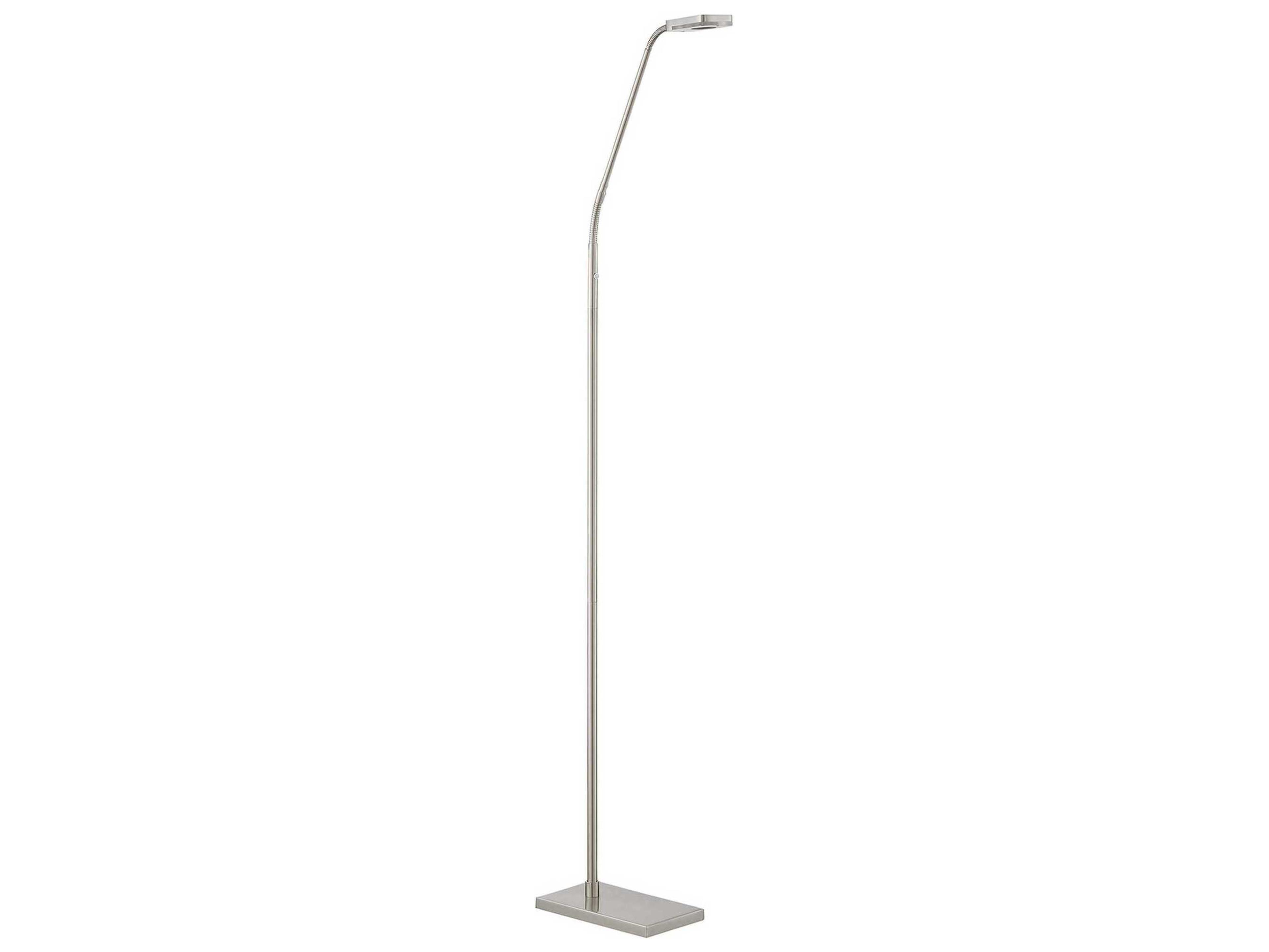 Tavv Satin Nickel LED Floor Lamp