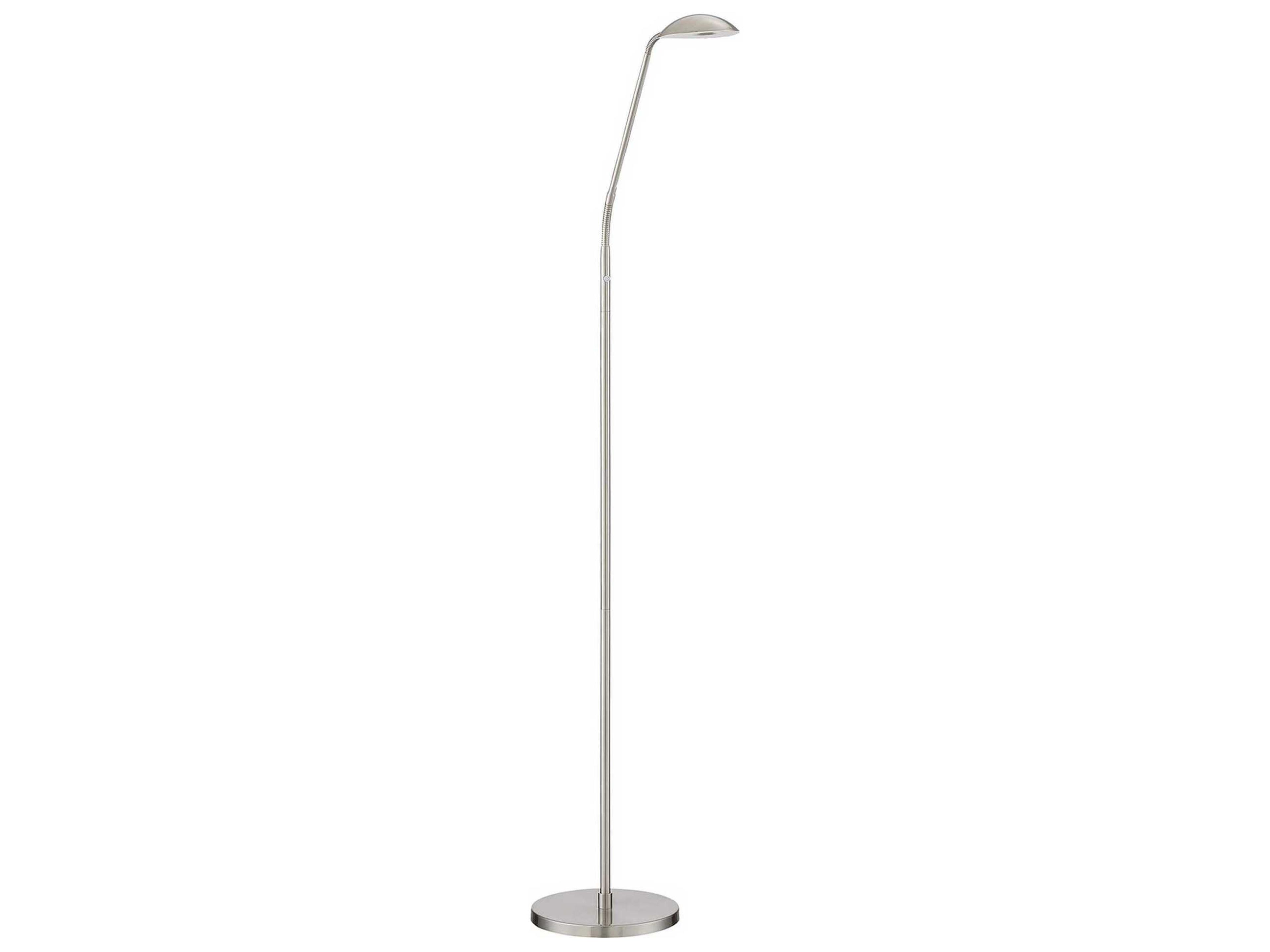 Ionn Satin Nickel LED Floor Lamp
