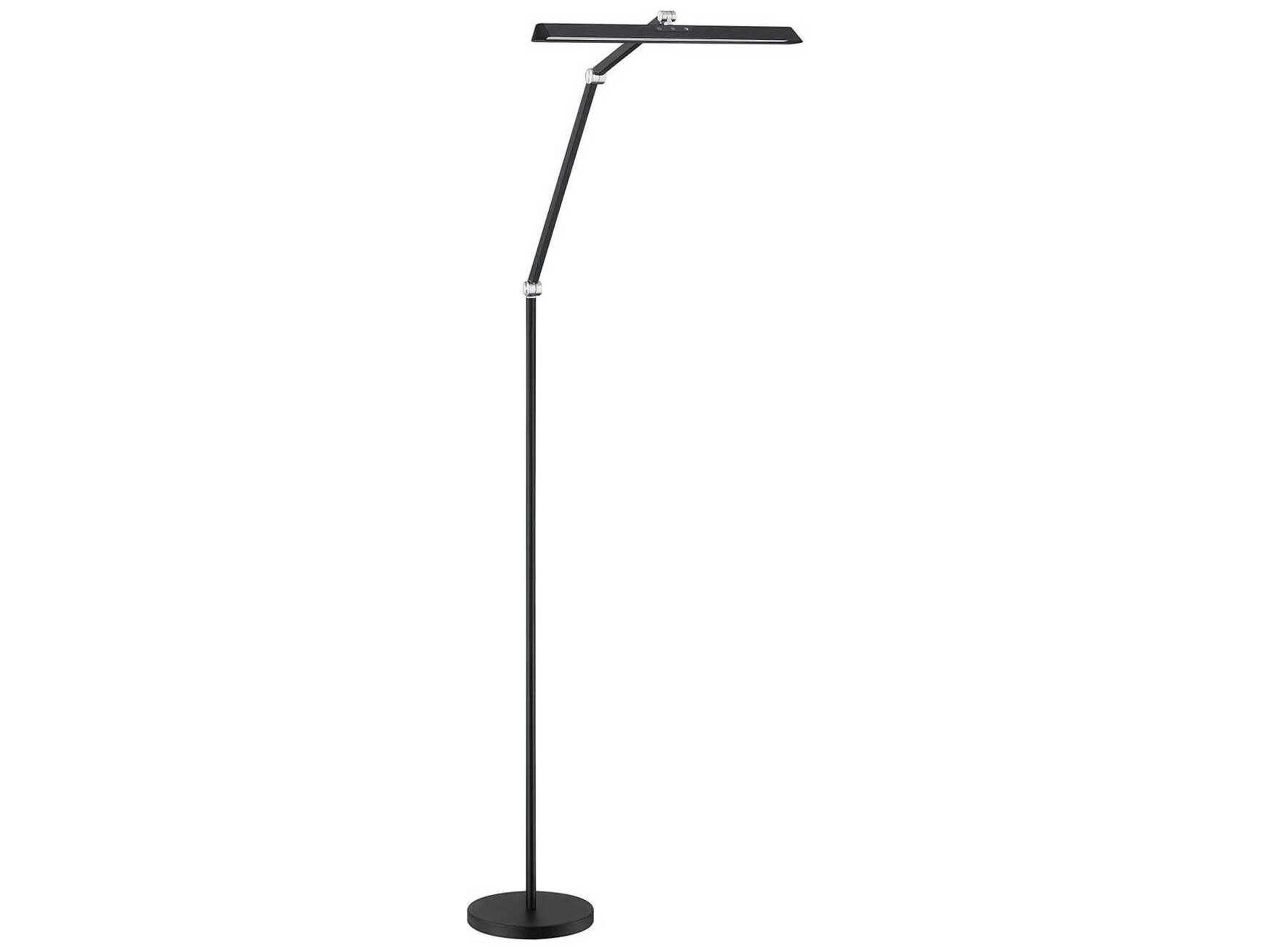 Flux Black Floor Lamp