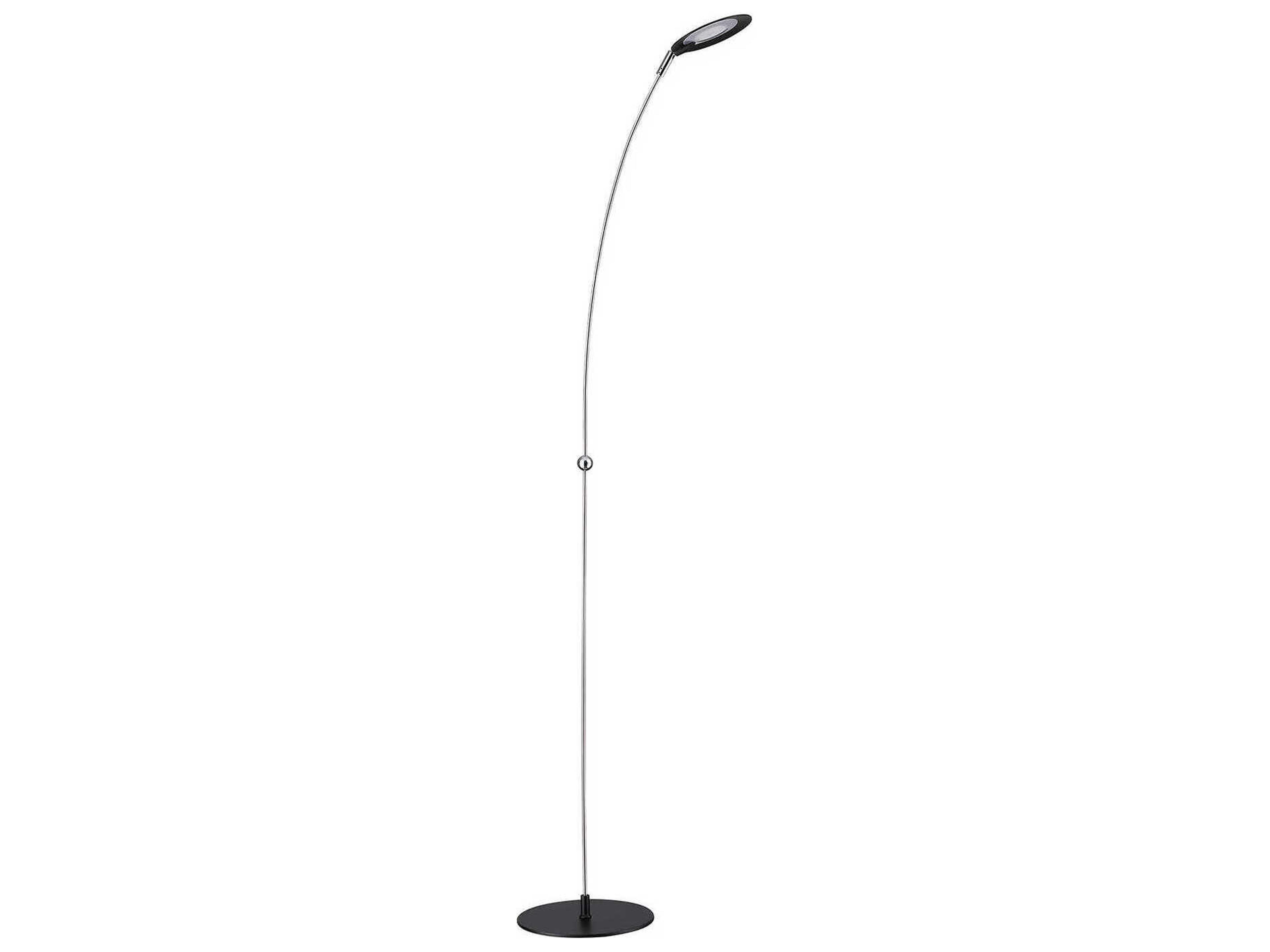 Bron Black Stainless Steel Floor Lamp