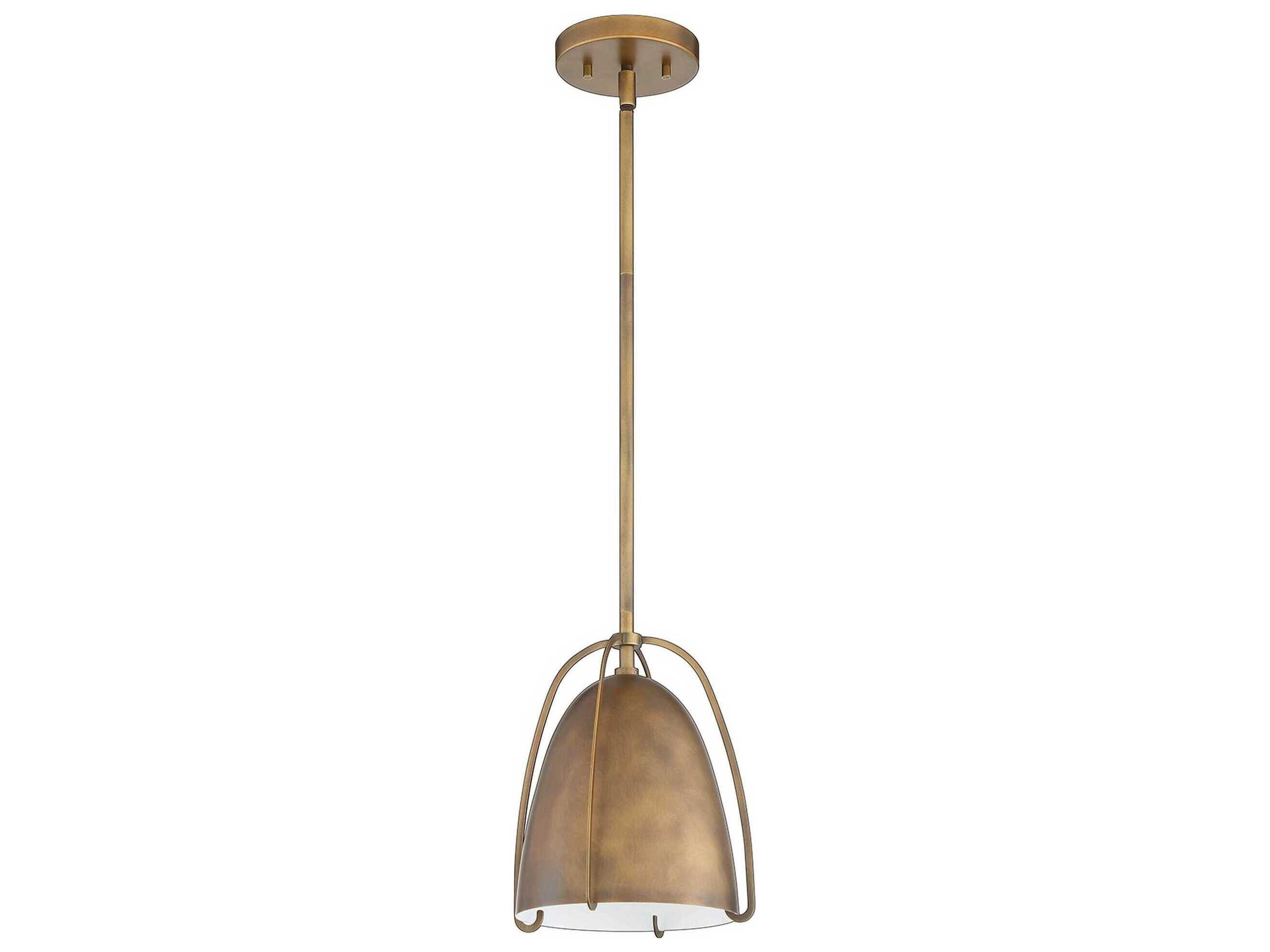 Alina 1-Light Brass Bell Mini Pendant