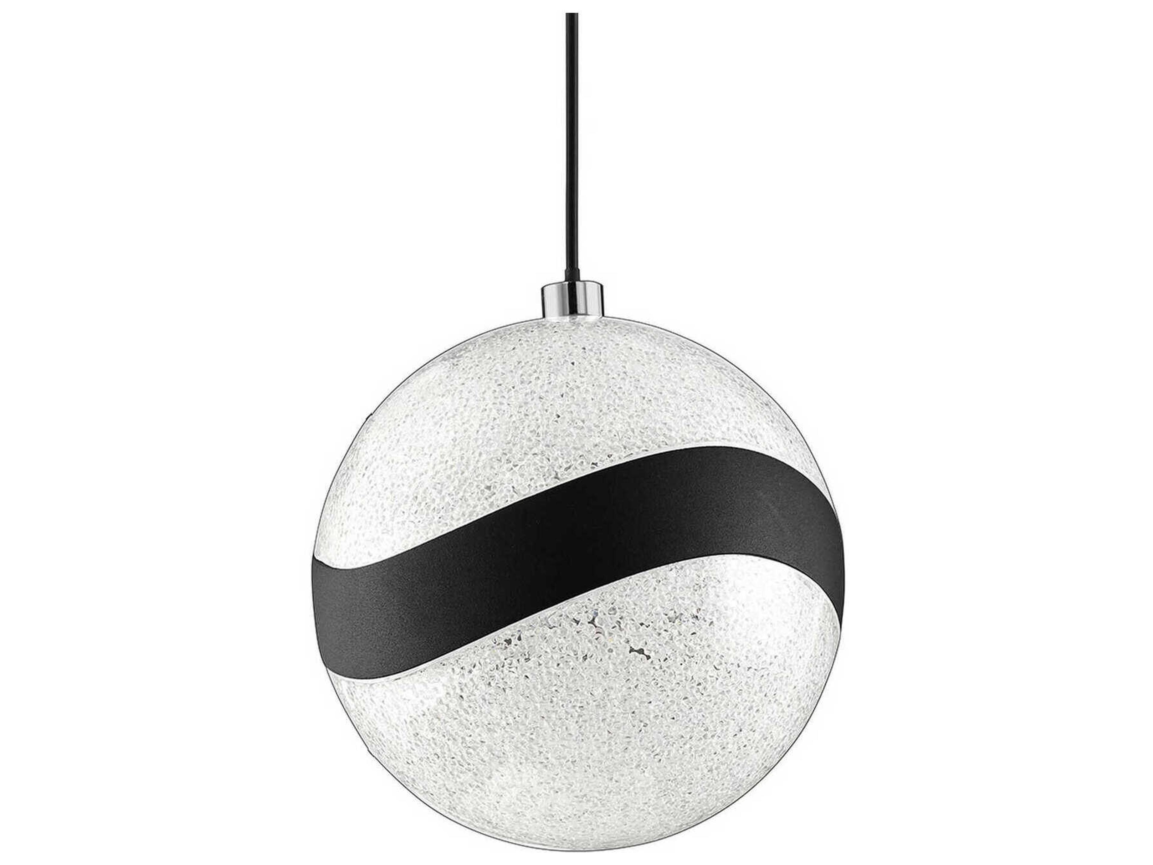 Kendal Mystyke 13-Light Black LED Globe Pendant