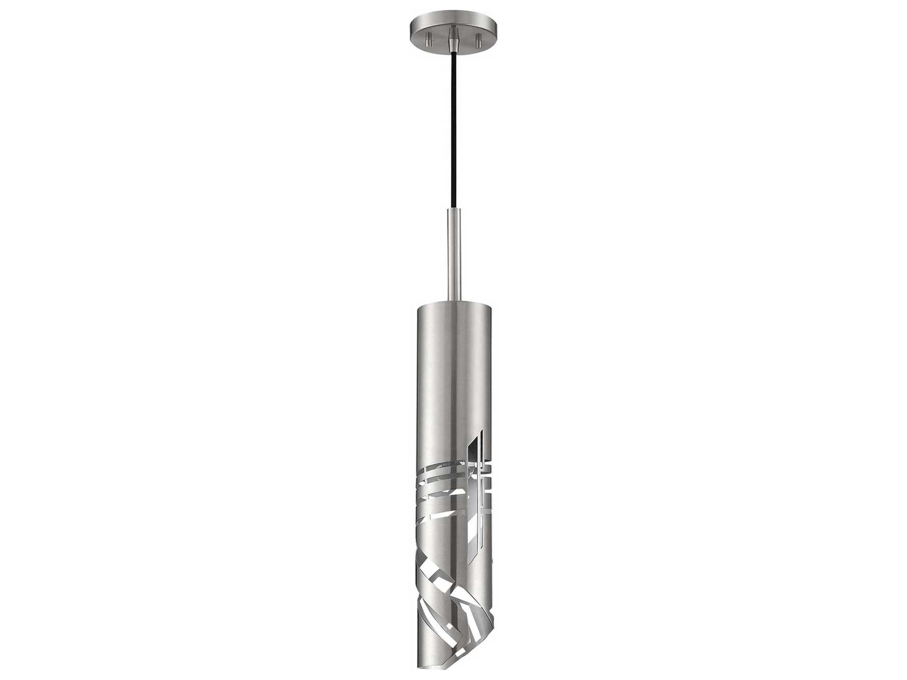 Kendal Knoll 1-Light Satin Nickel Cylinder Mini Pendant