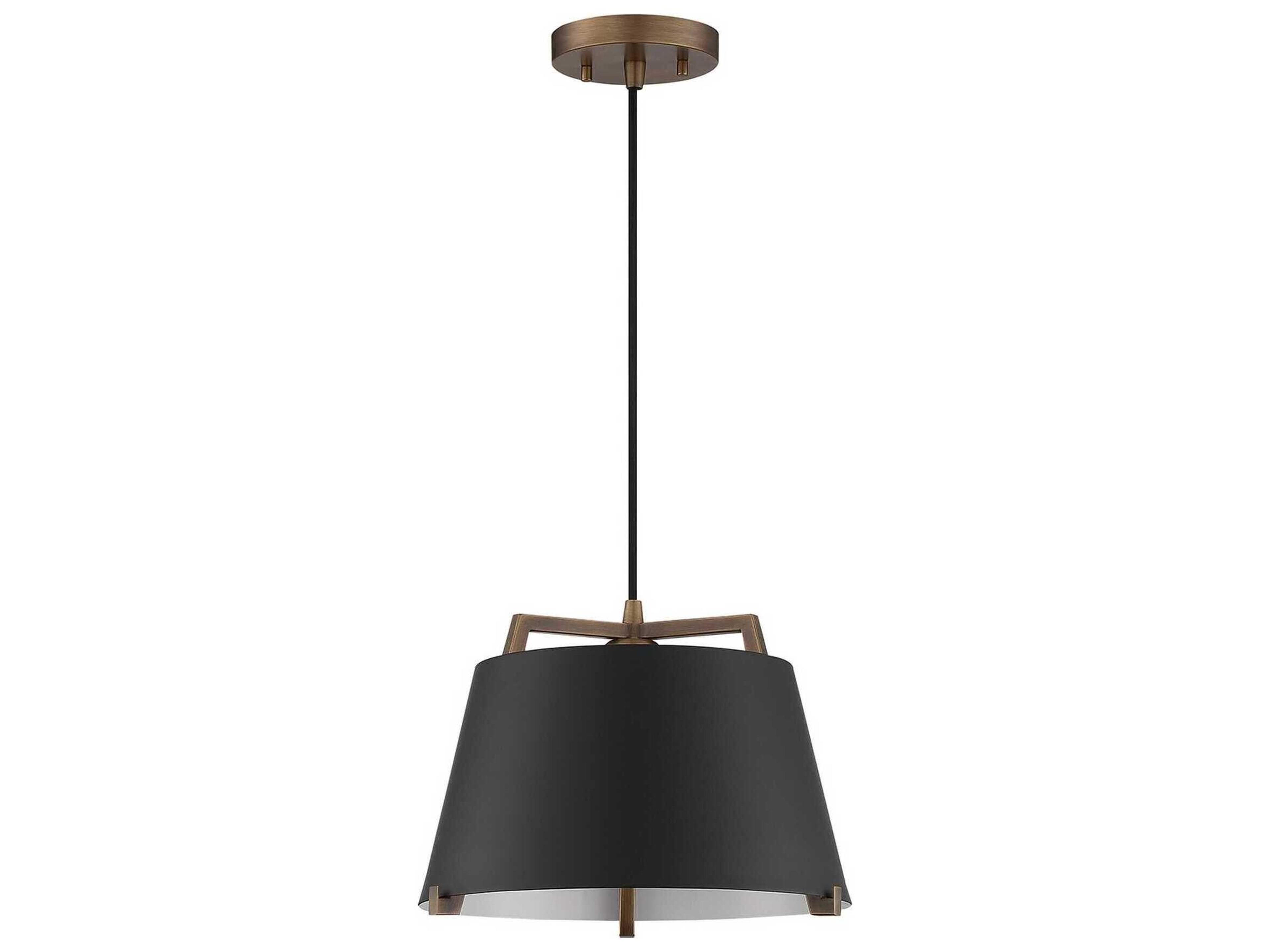 Sky 1-Light Black Brass Pendant
