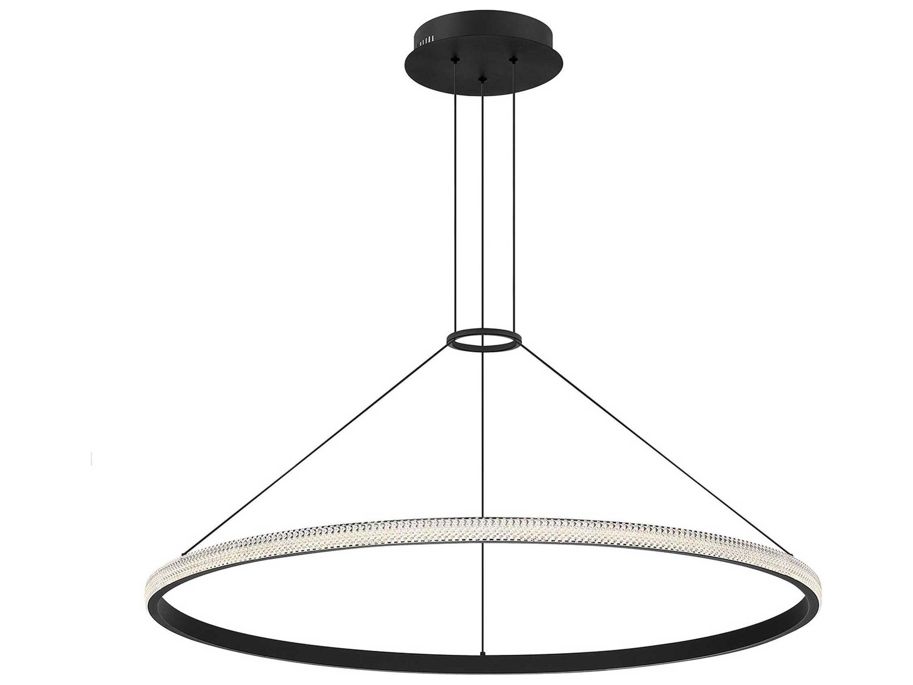 Kendal Prado 1-Light Black LED Round Pendant