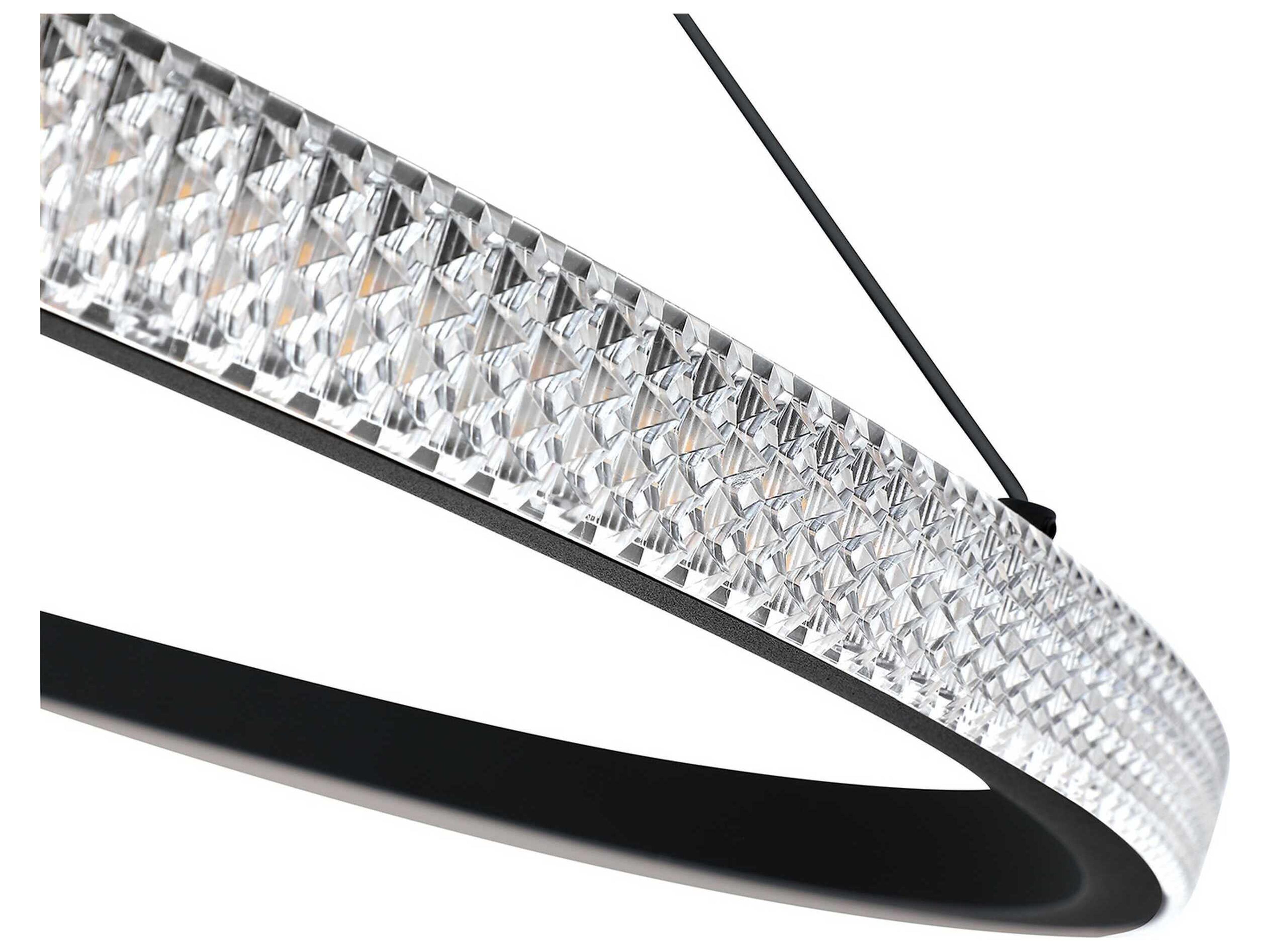 Kendal Prado 1-Light Black LED Round Pendant