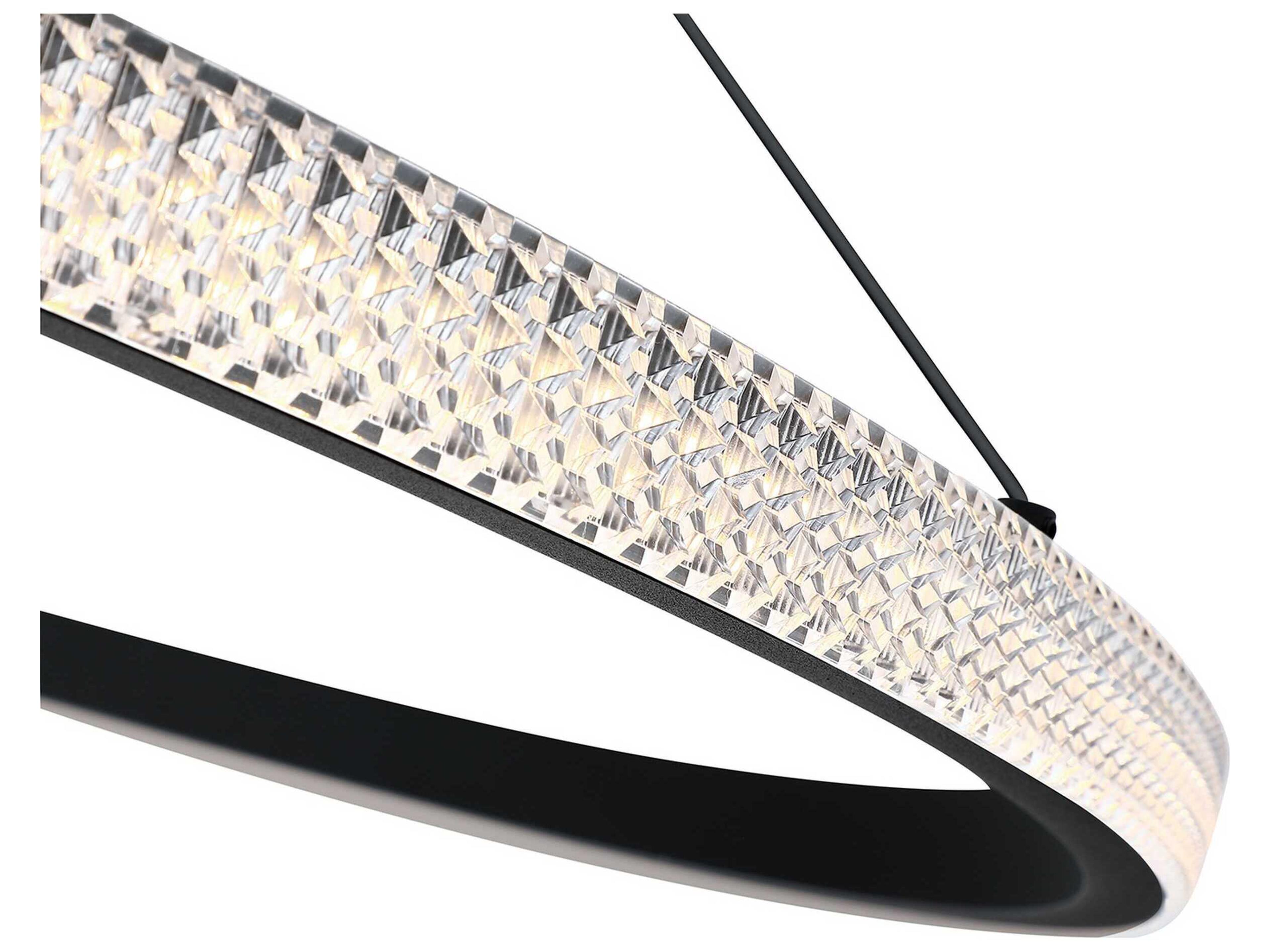 Kendal Prado 1-Light Black LED Round Pendant