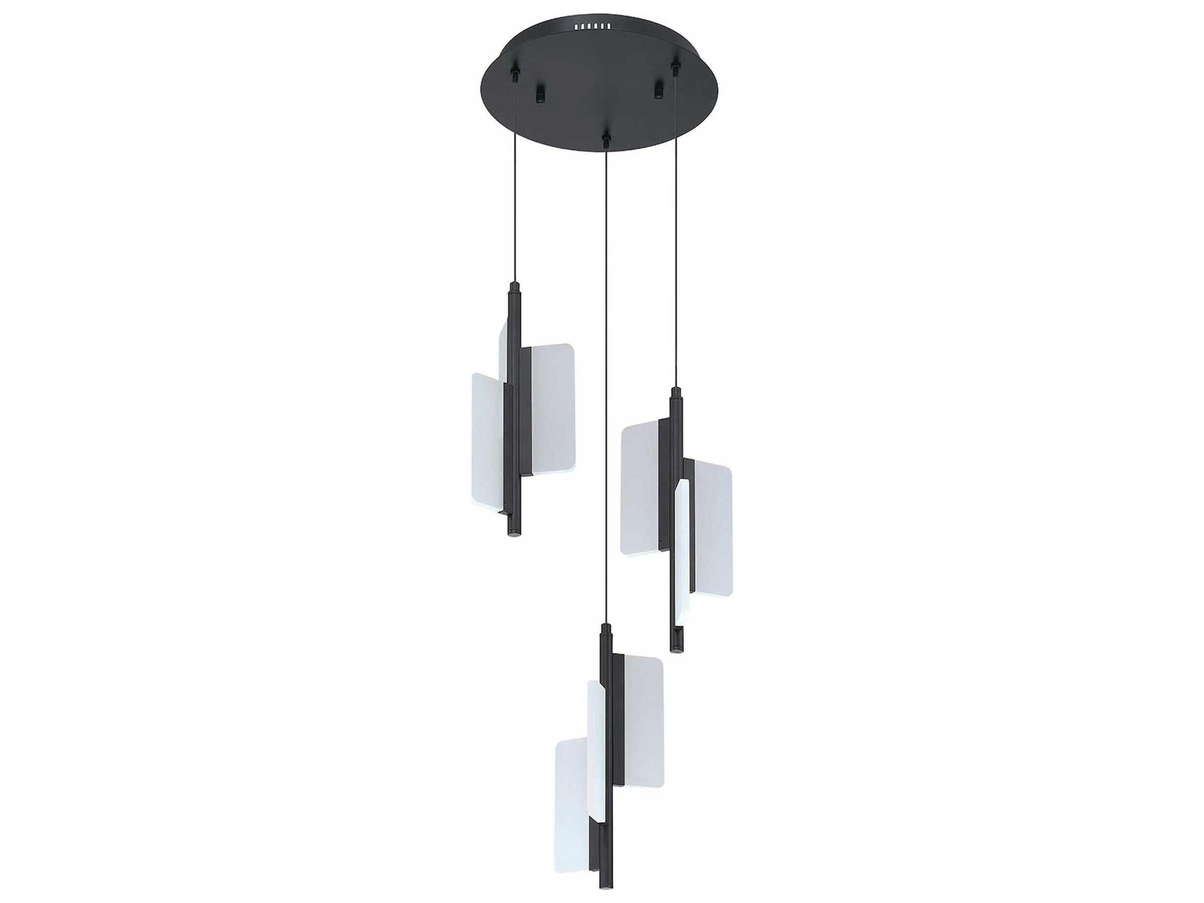 Kendal Phaedra 9-Light Black LED Pendant
