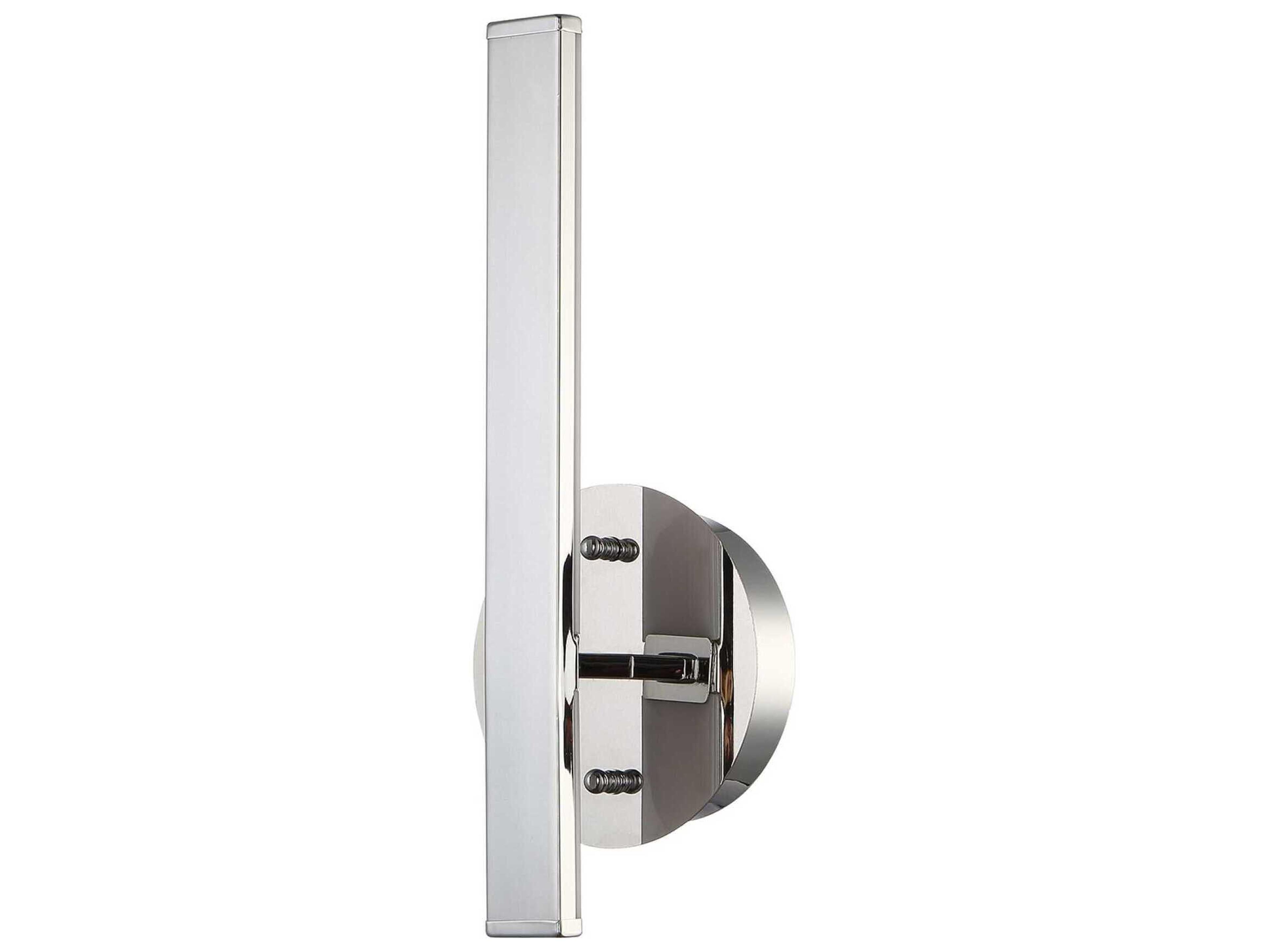 Kendal Strait-up Chrome LED Wall Sconce