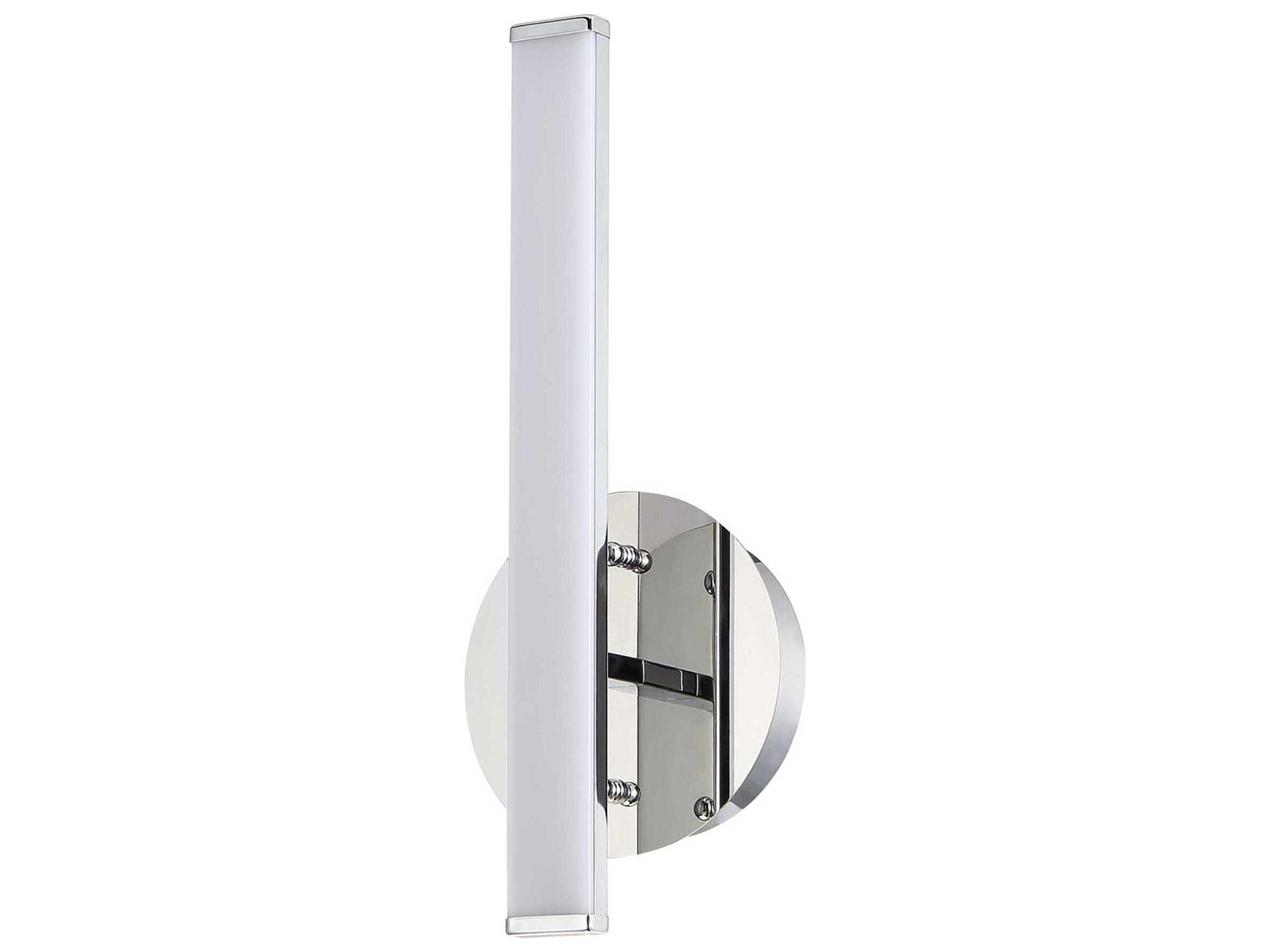 Strait-up Chrome LED Wall Sconce