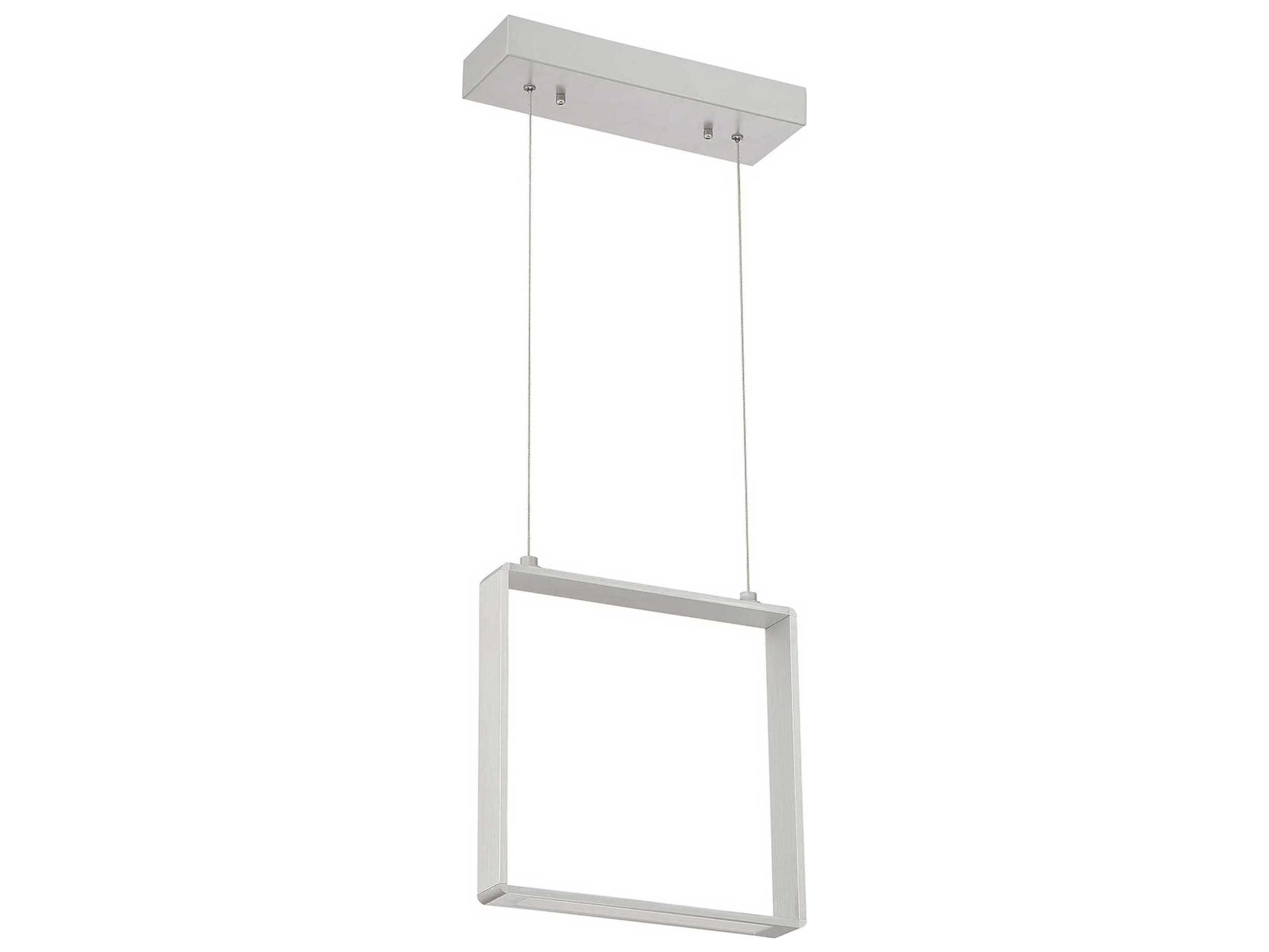 Quadron 1-Light Aluminum White LED Linear Pendant