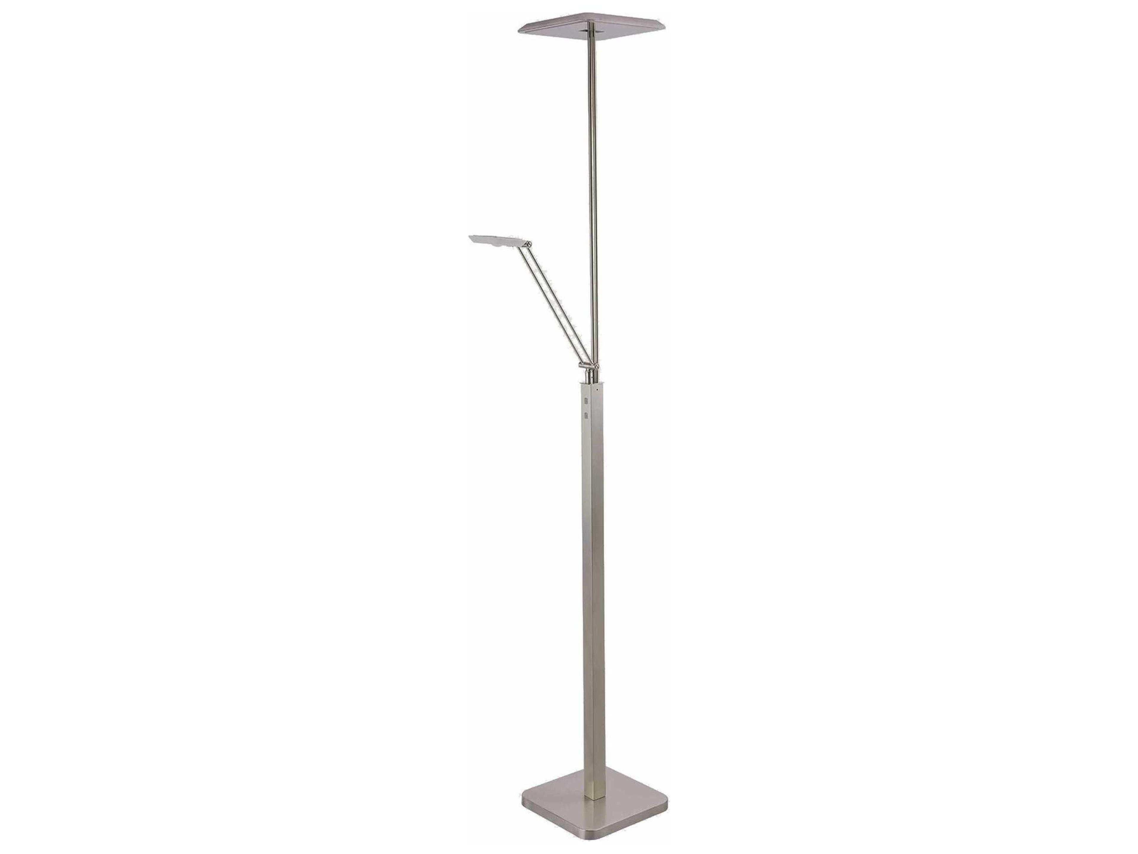 Ibiza Satin Nickel LED Floor Lamp