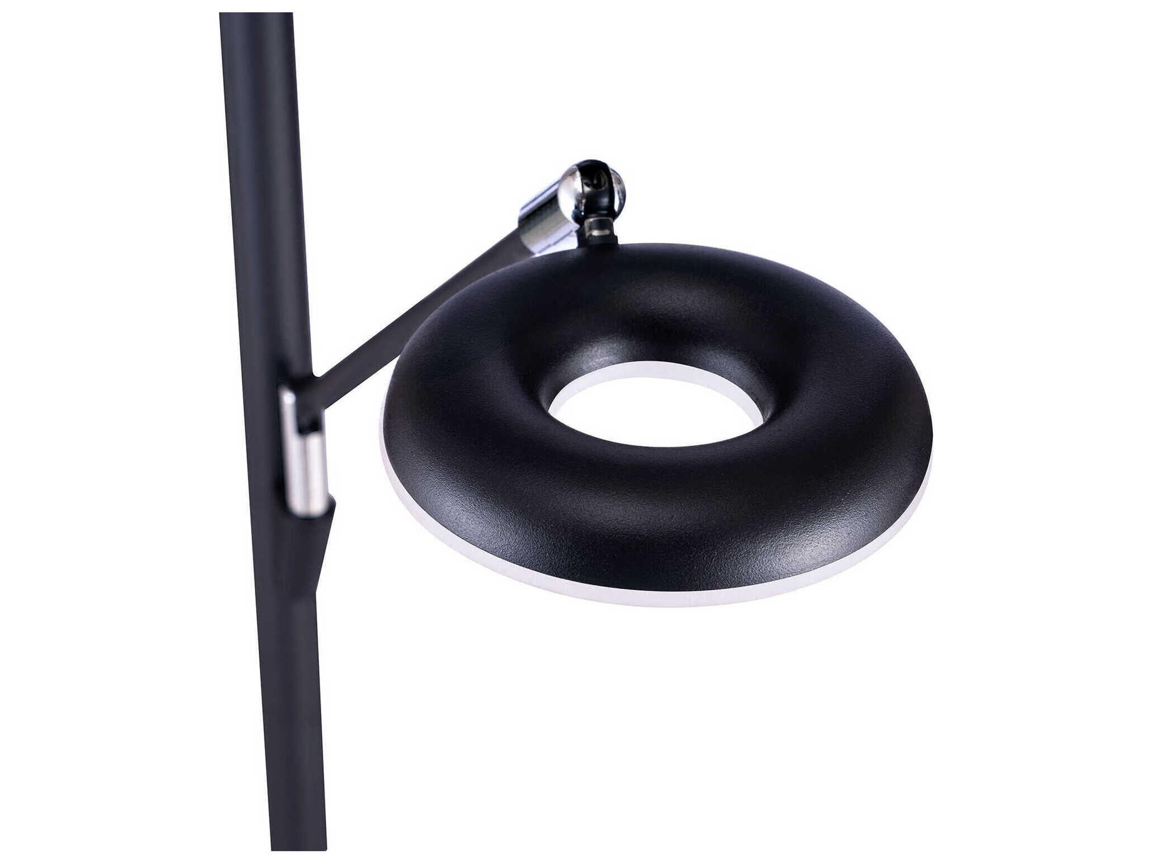 Kendal Nola Black Satin Nickel Floor Lamp