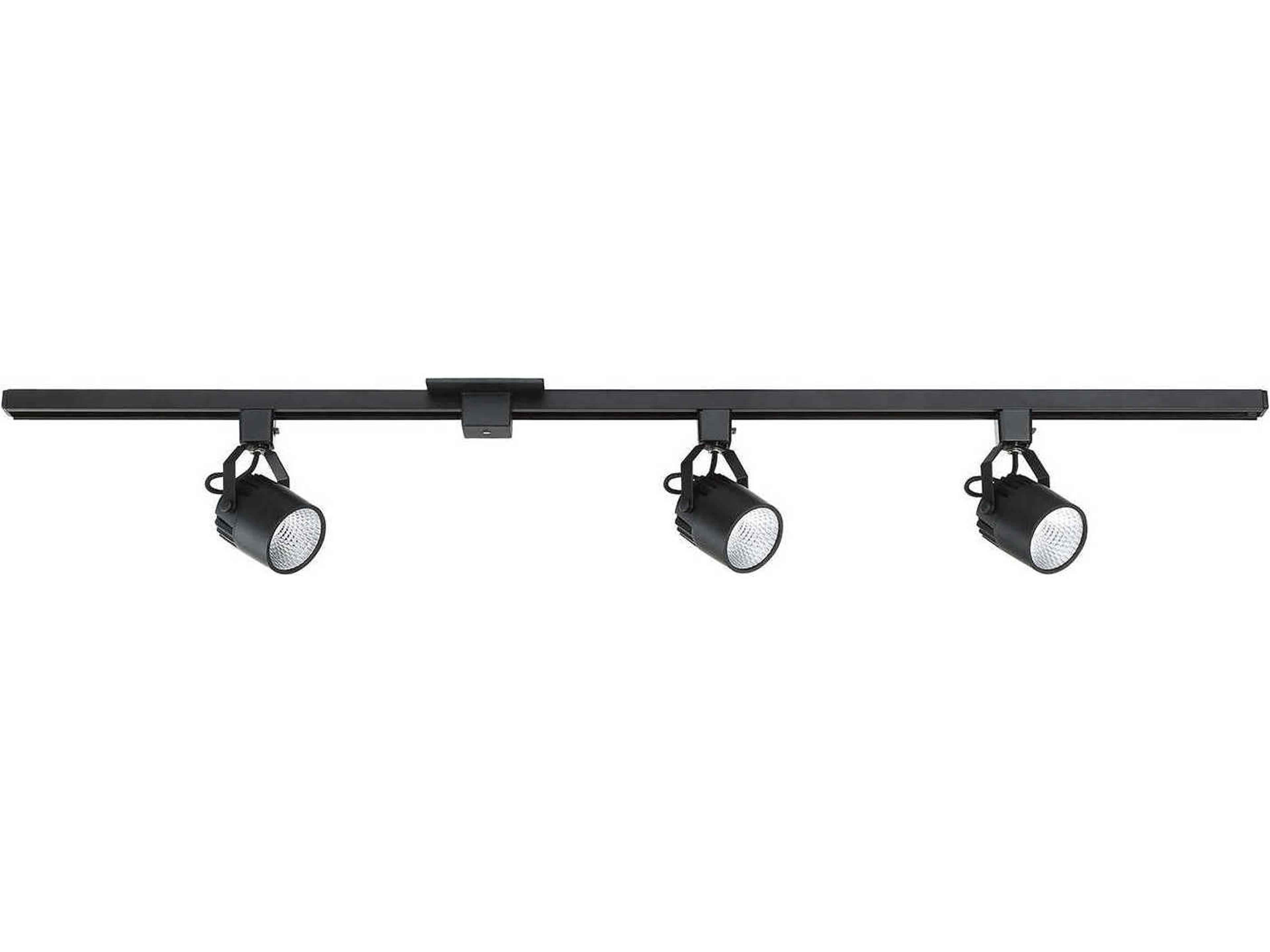 Black LED Cylinder Track & Rail Light