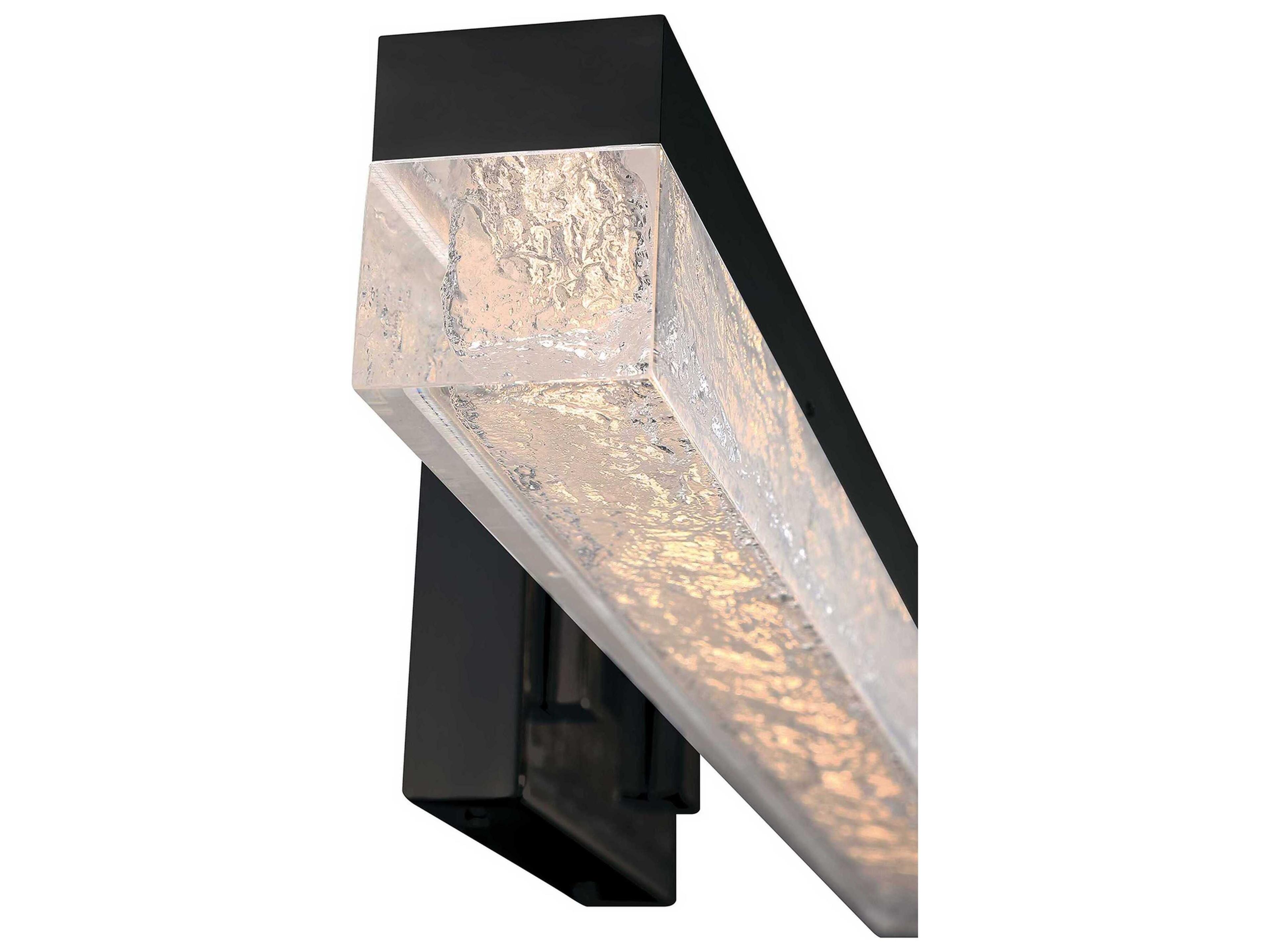 Kendal Ice Age 1-Light Black LED Vanity Light