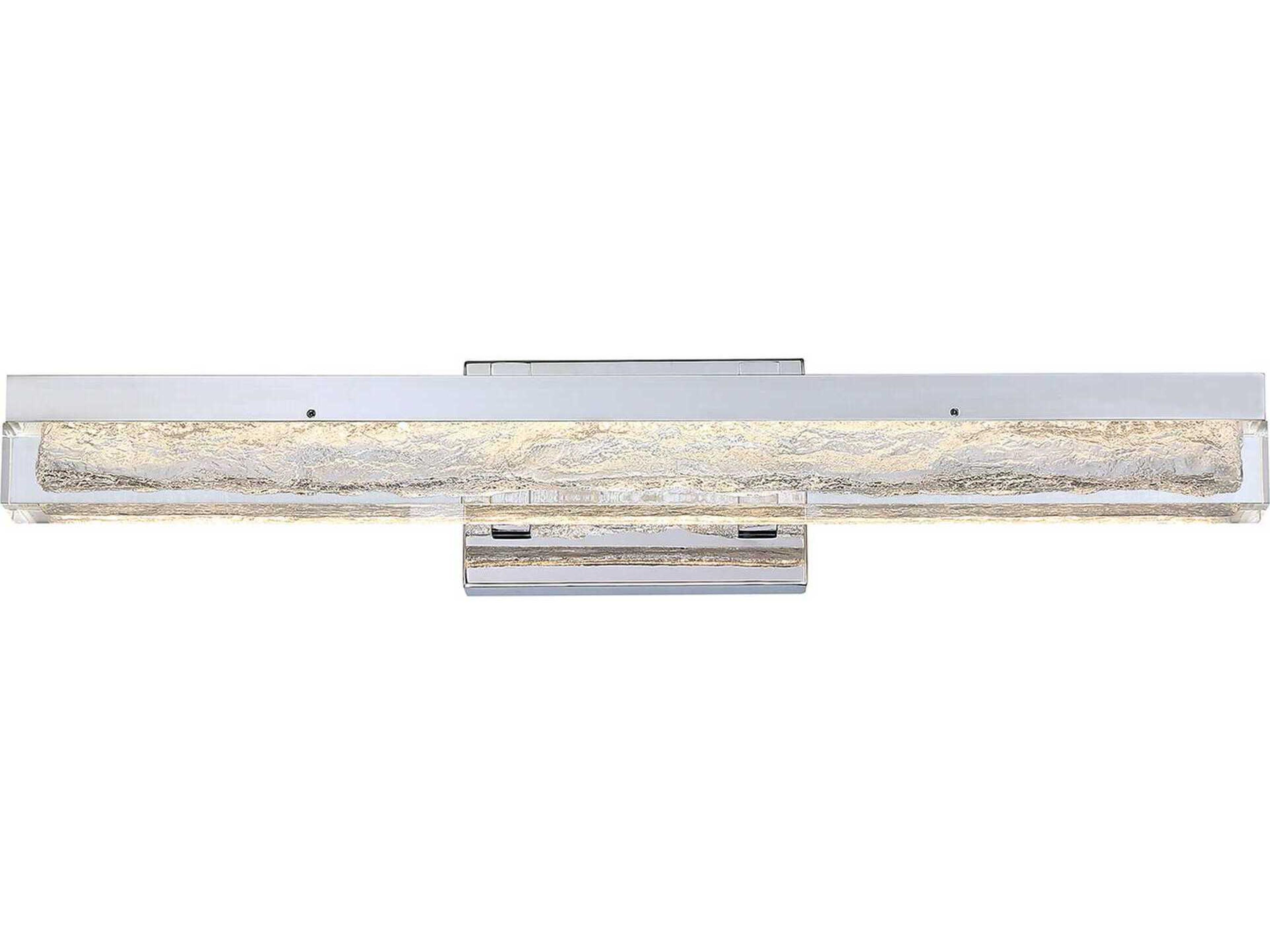 Kendal Ice Age 1-Light Chrome Black LED Vanity Light