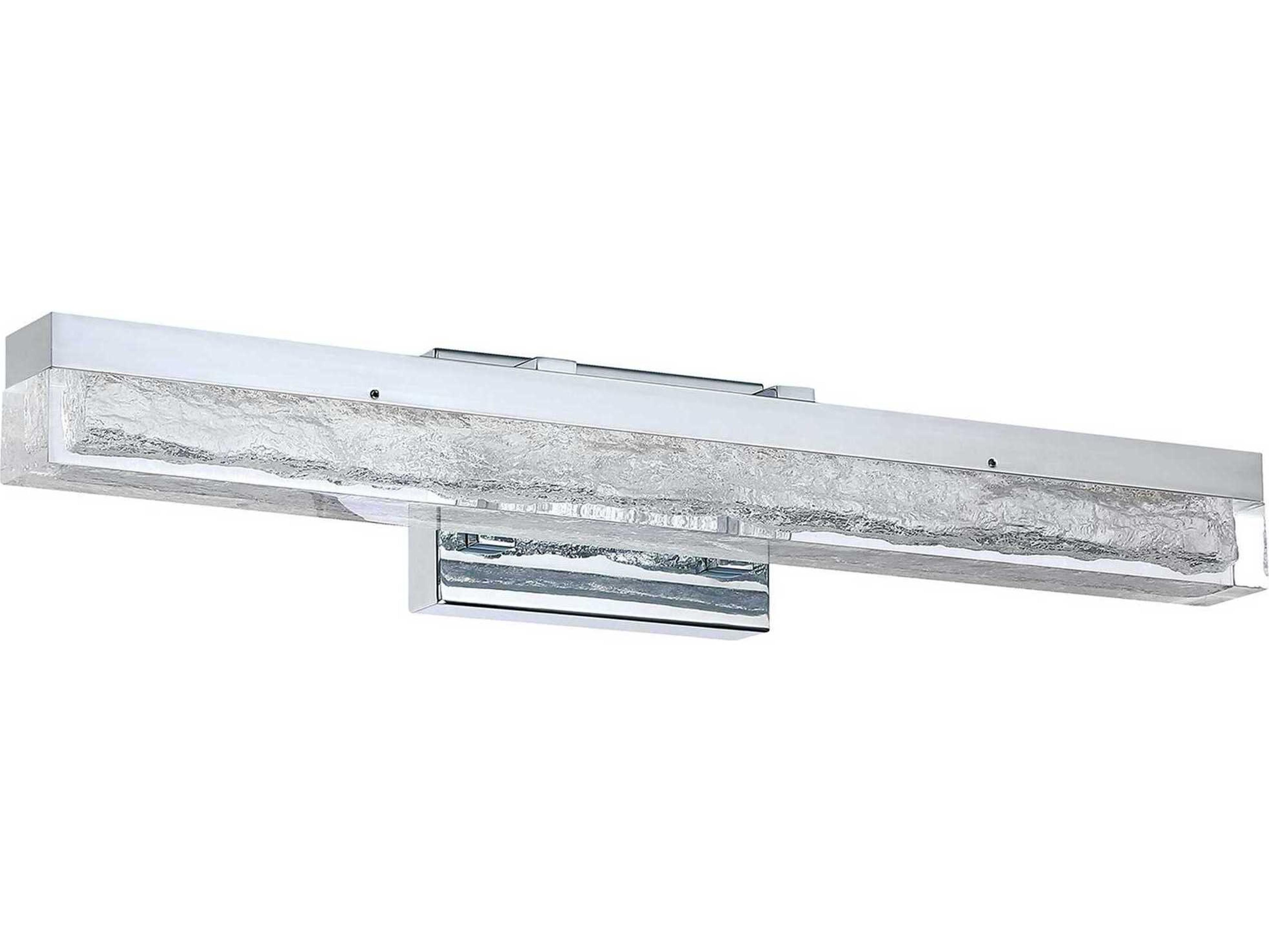 Kendal Ice Age 1-Light Chrome Black LED Vanity Light