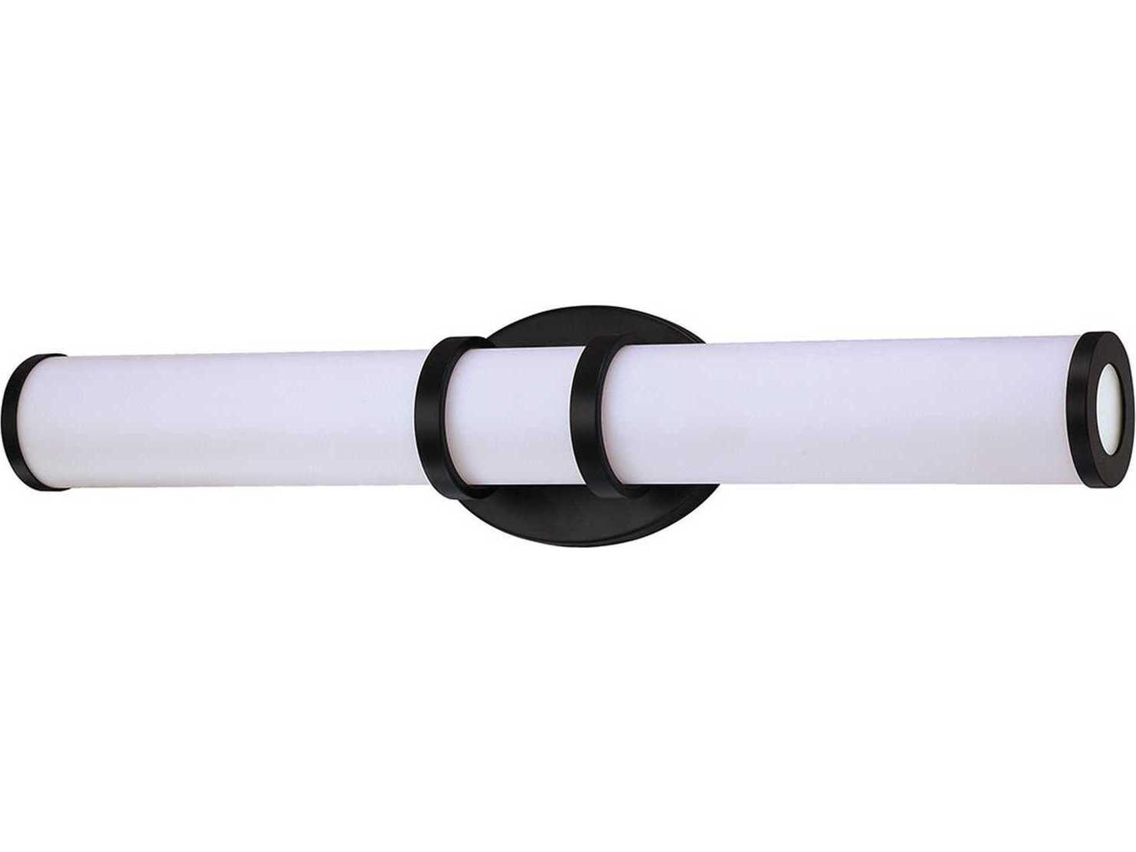 Rings Black LED Vanity Light