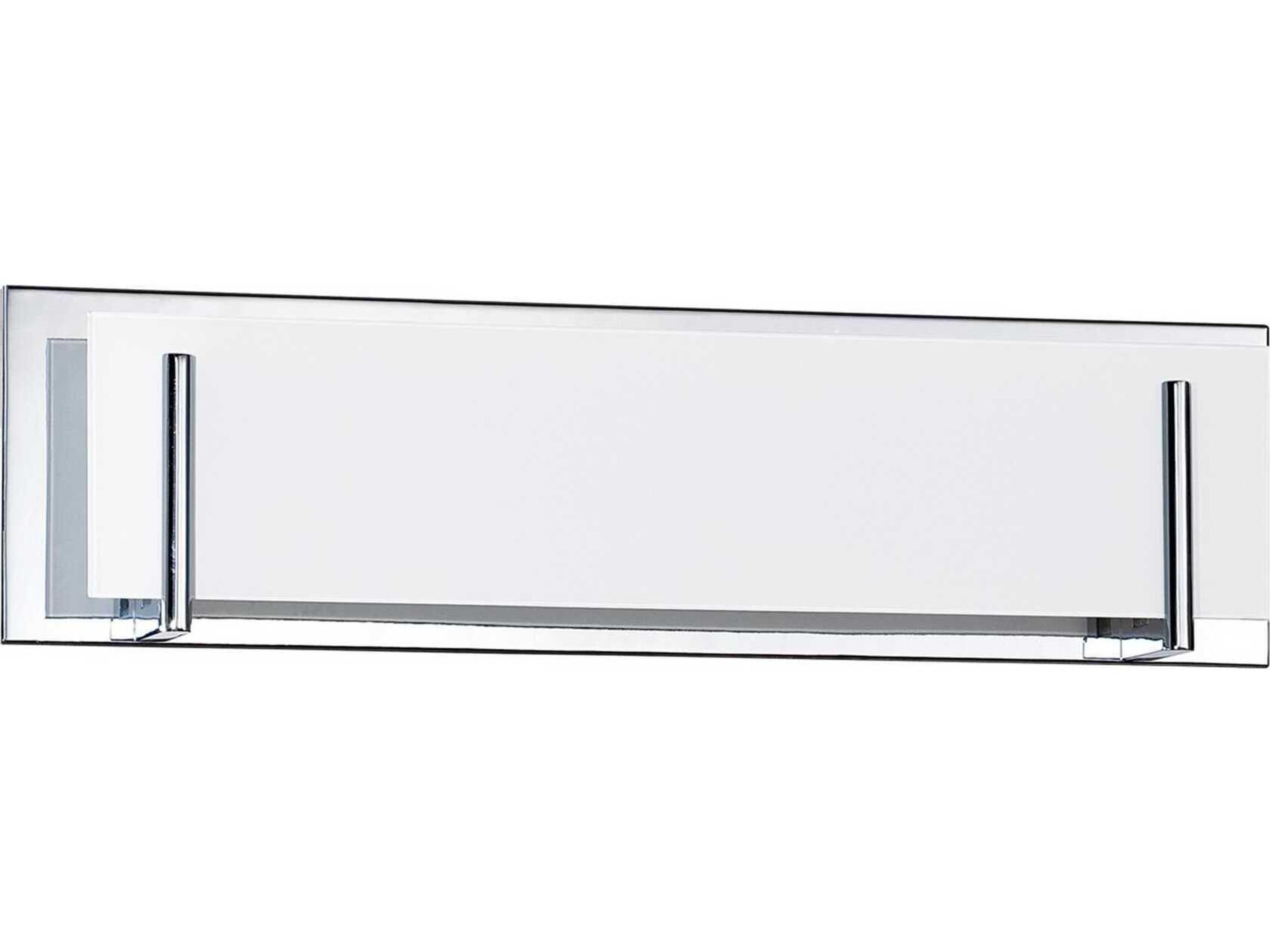 Aurora 4-Light Chrome Glass Vanity Light