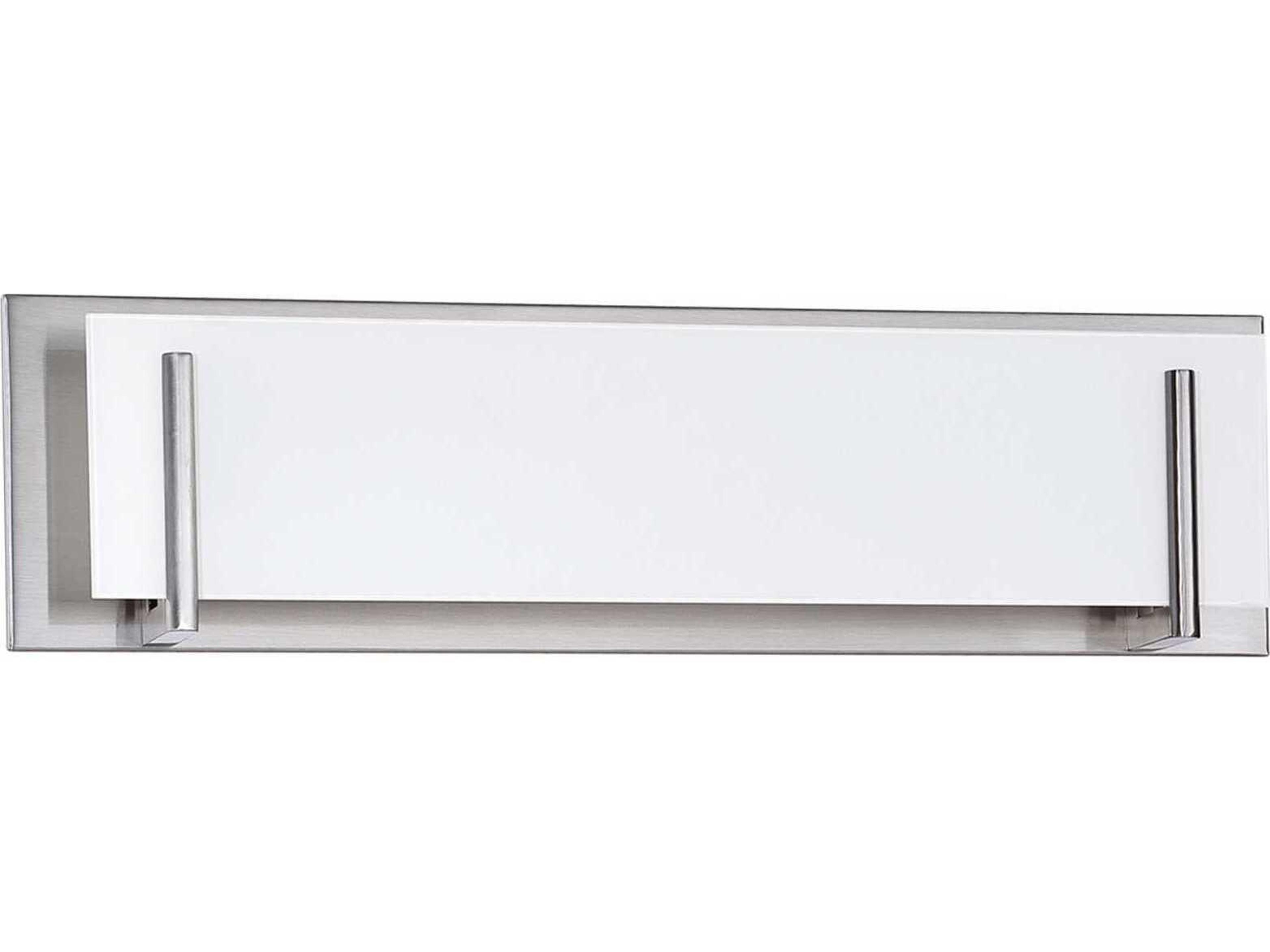 Aurora 4-Light Satin Nickel Glass Vanity Light