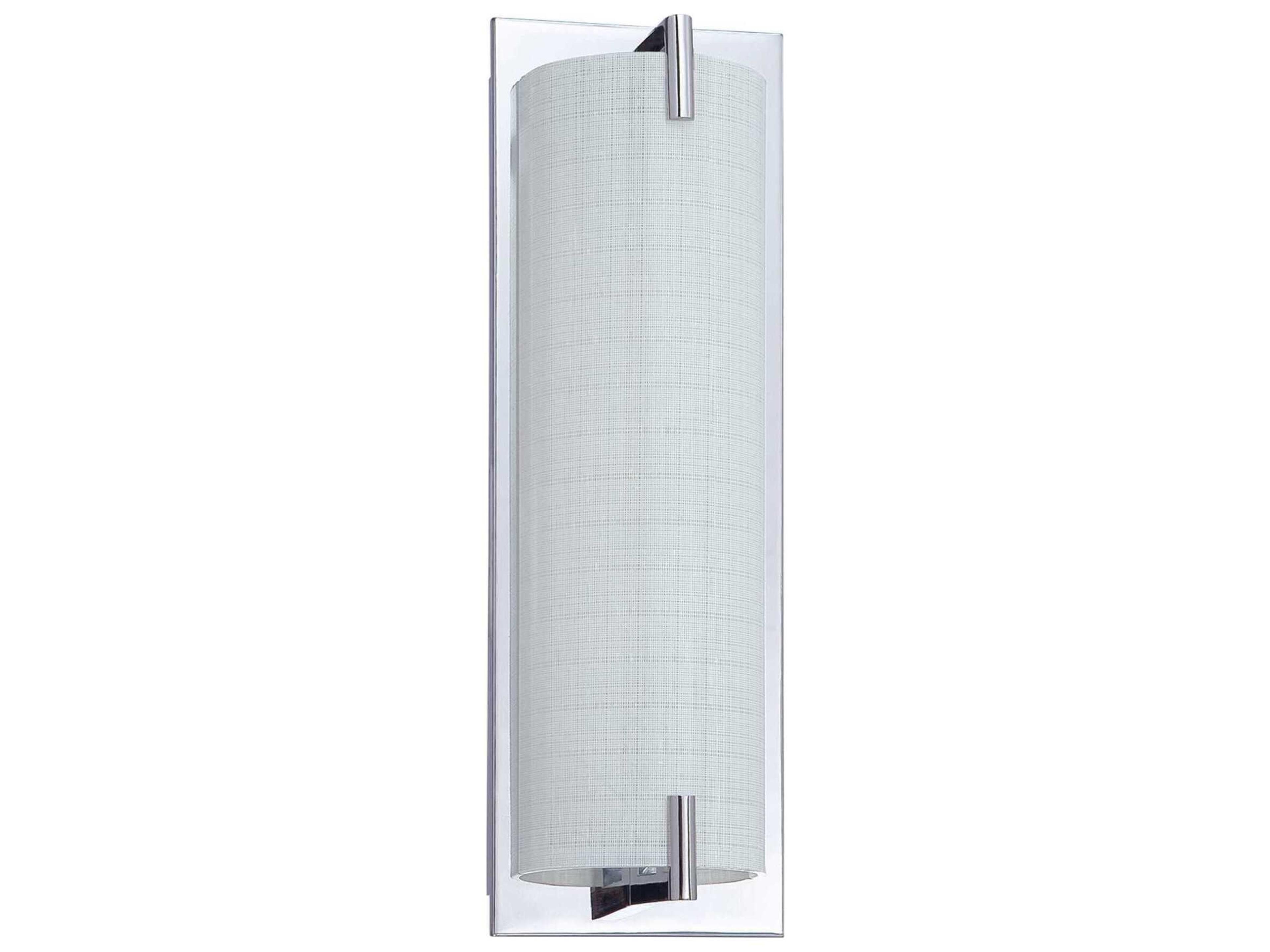 Kendal Paramount 3-Light Chrome Glass Vanity Light