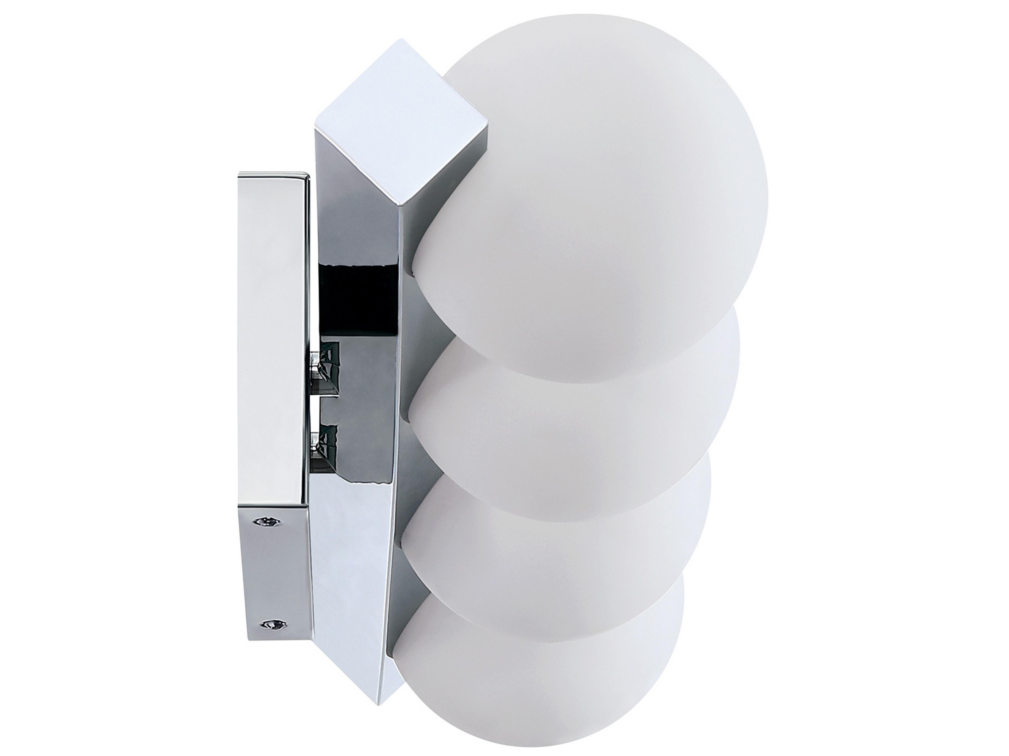 Kendal Orbitron 4-Light Chrome Glass Vanity Light