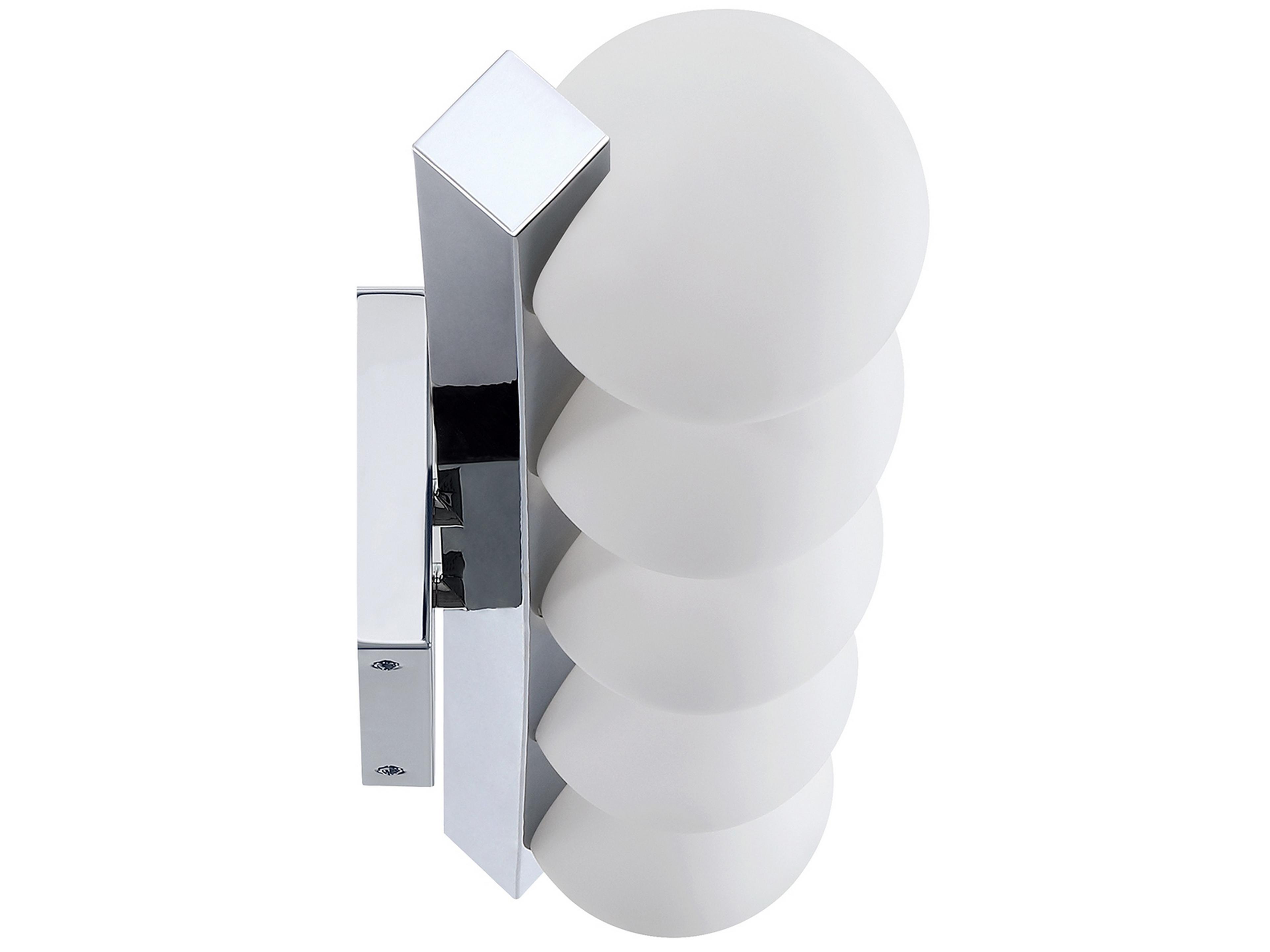 Kendal Orbitron 5-Light Chrome Glass Vanity Light