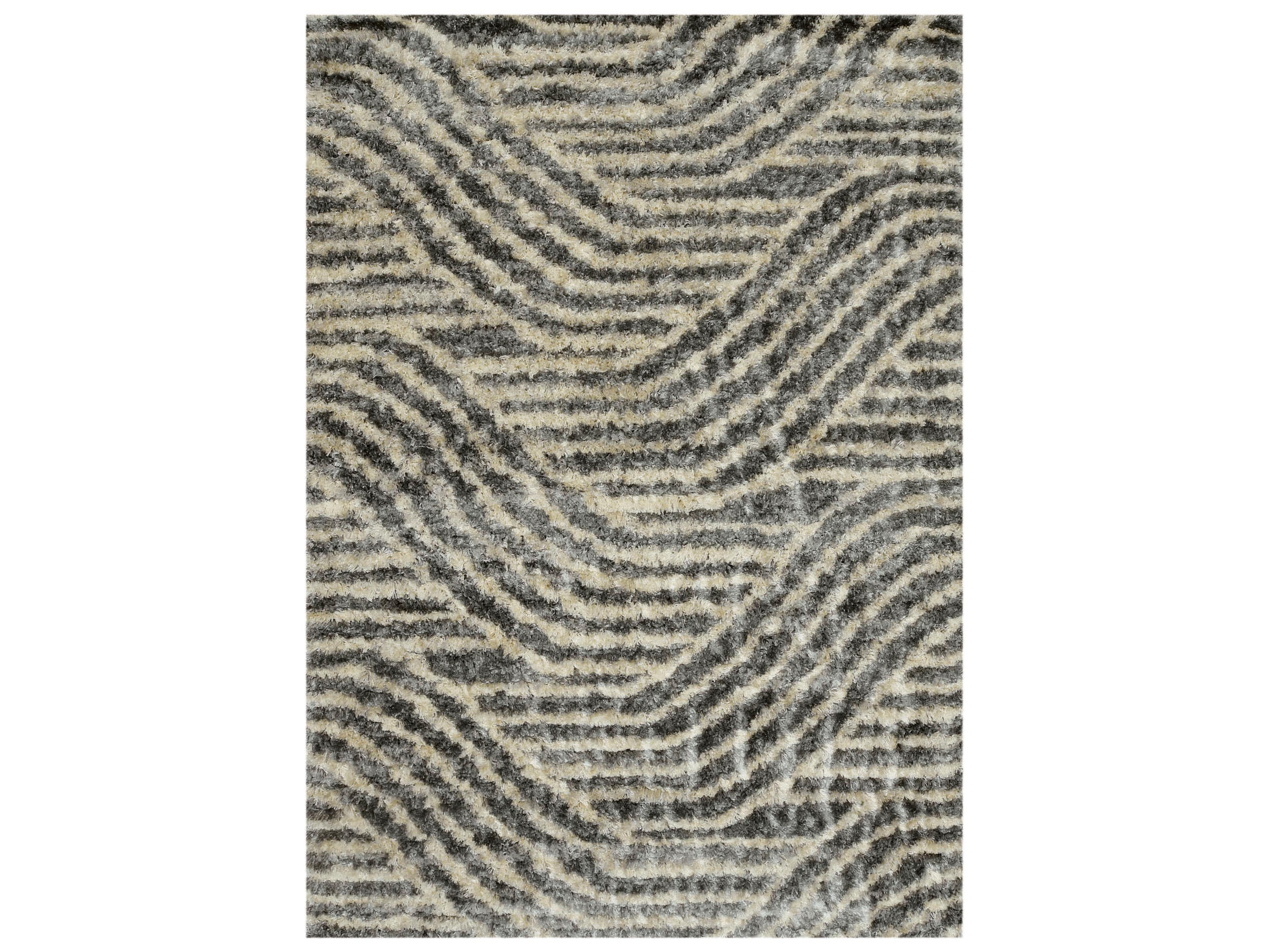 Merino Shag Geometric Area Rug