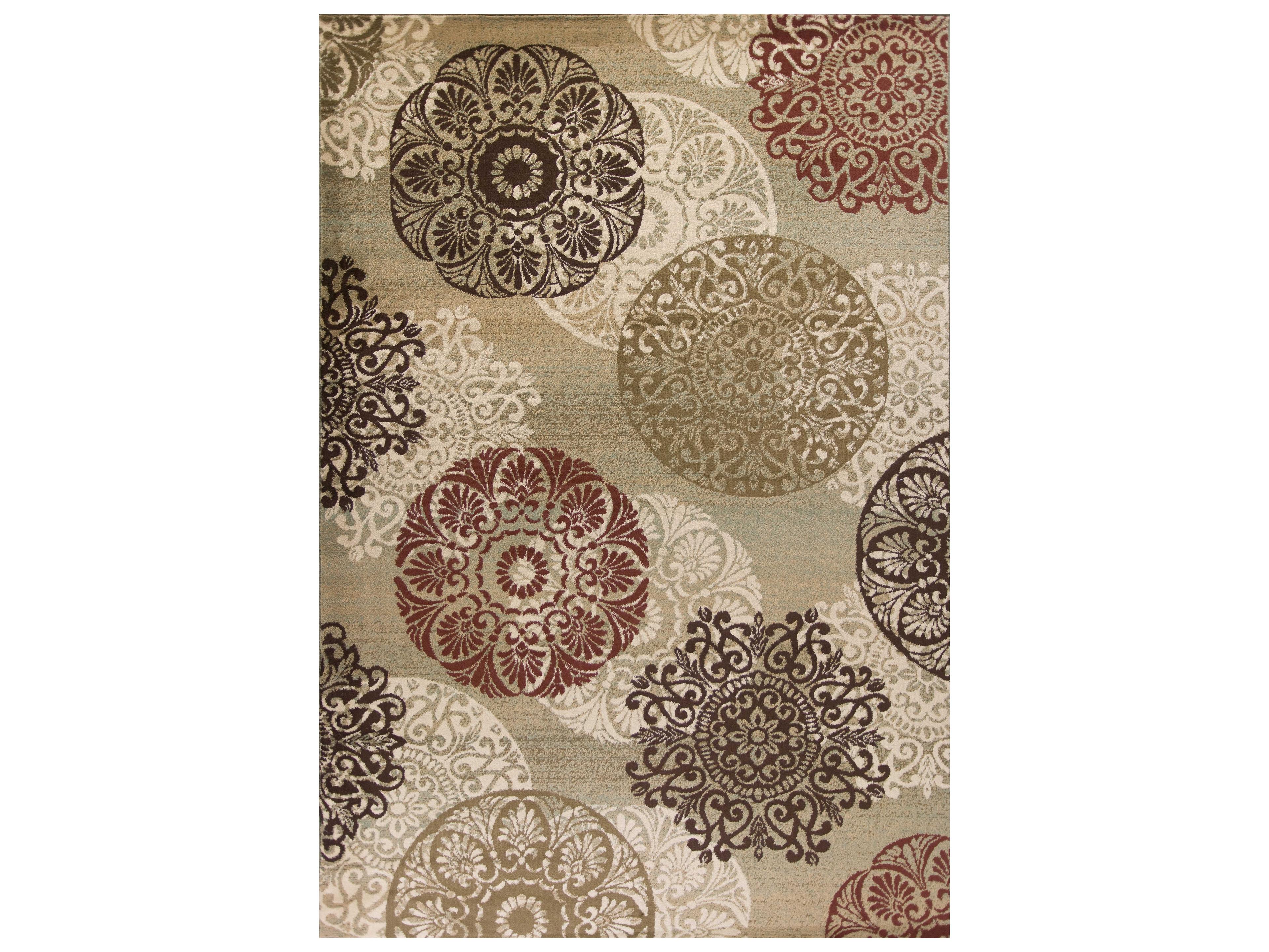 Heritage 9353 Sage Transitional Machine Woven Area Rug