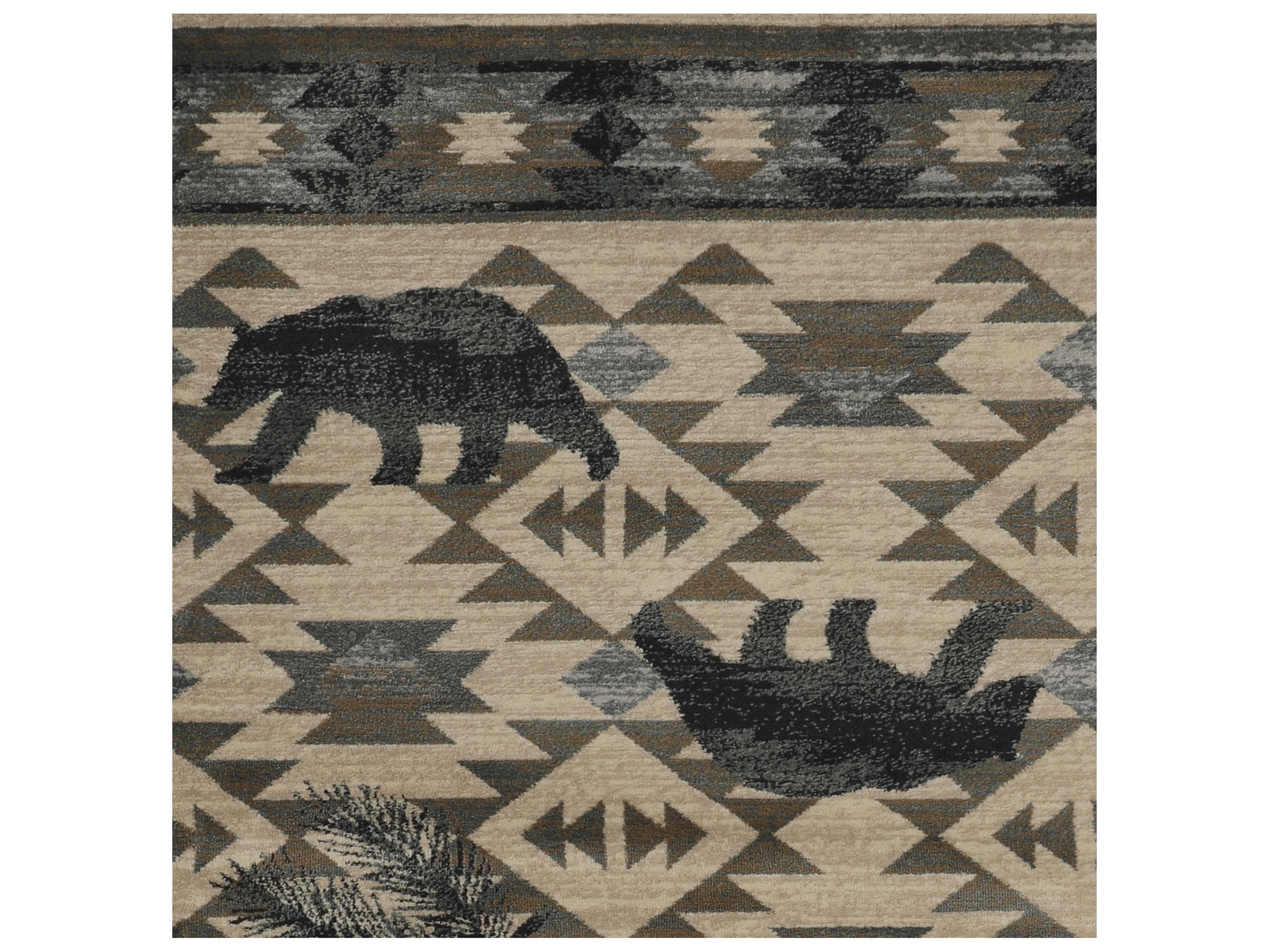 KAS Chester Animal Print Runner Area Rug