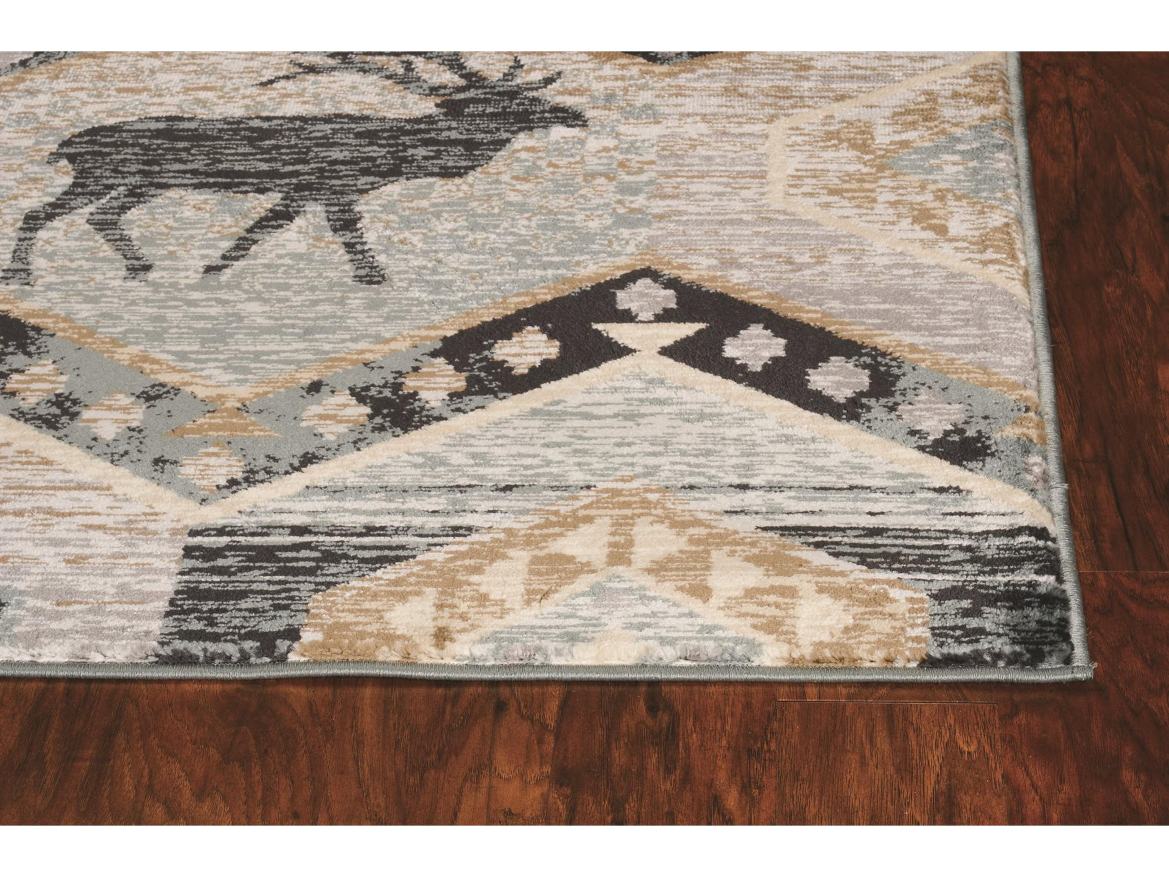 KAS Chester Animal Print Runner Area Rug