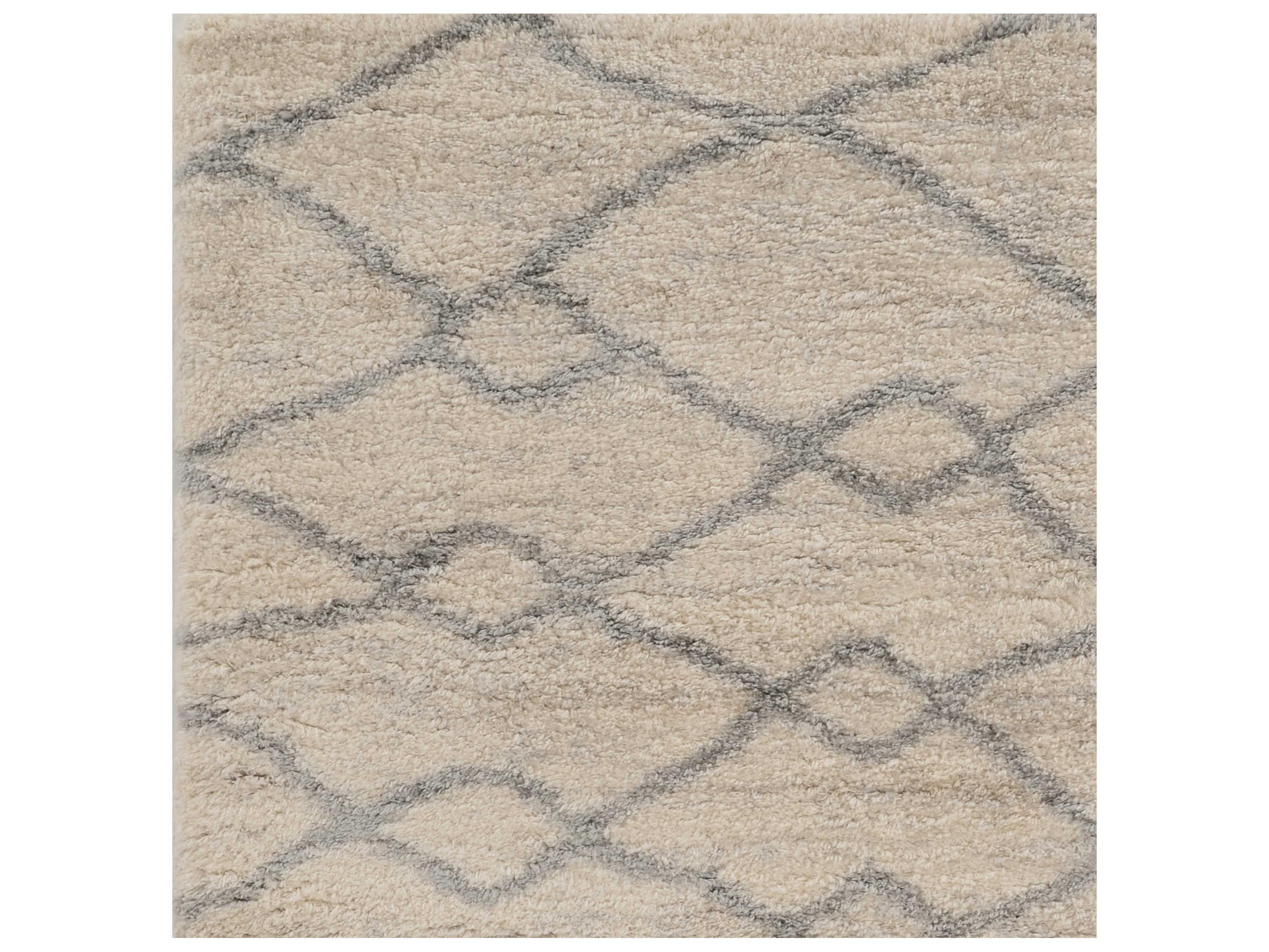 KAS Merino Shag Geometric Area Rug